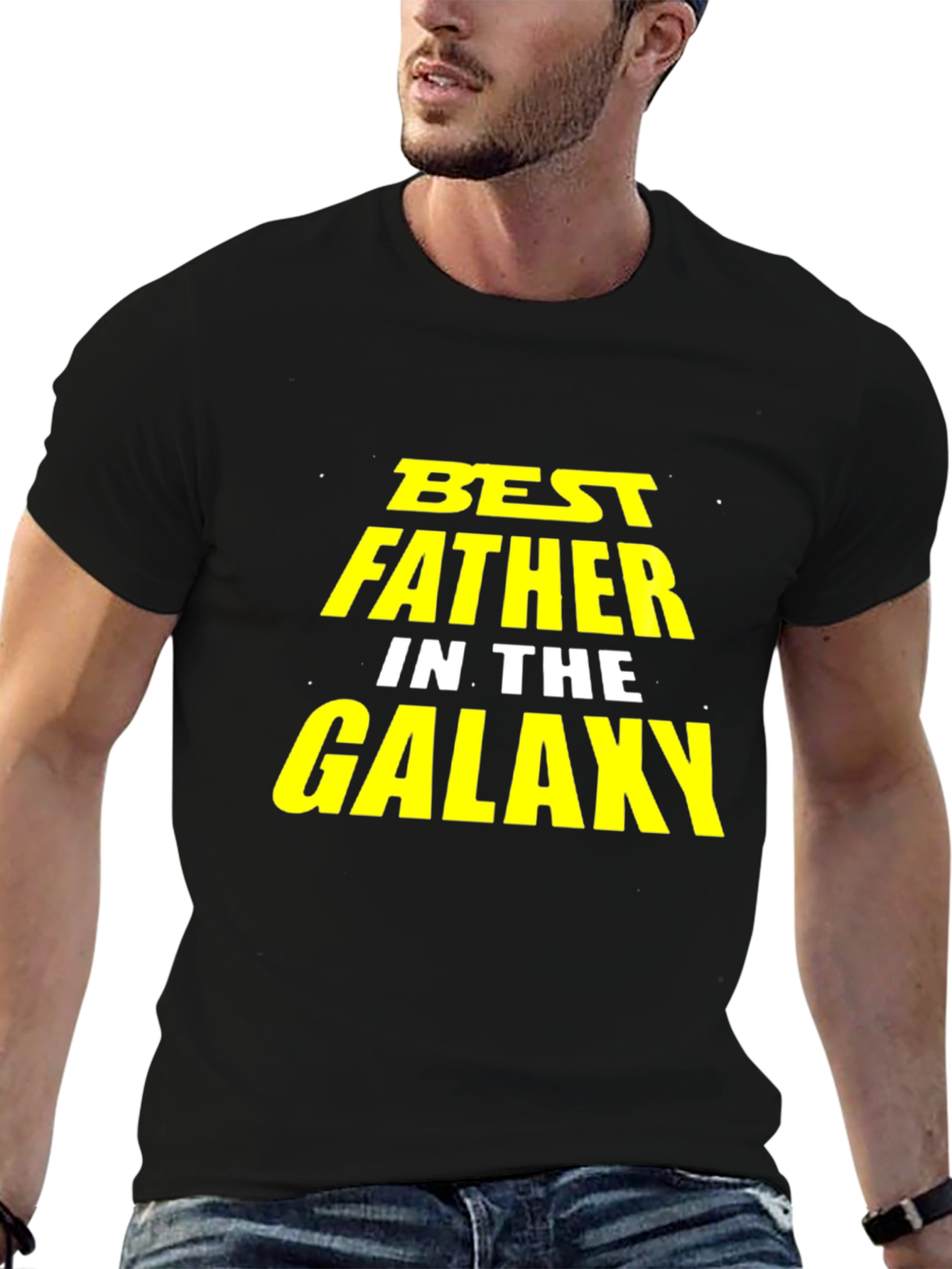 Best Father in the Galaxy T-Shirt - Black