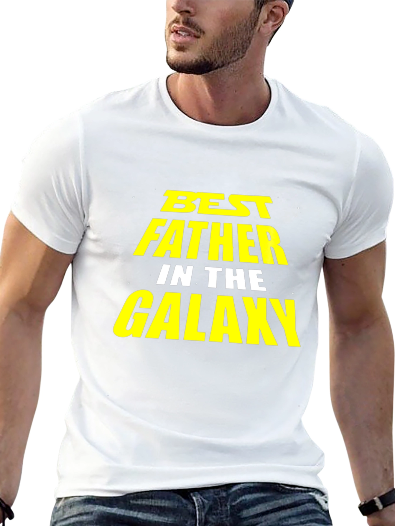 Best Father in the Galaxy T-Shirt - Black