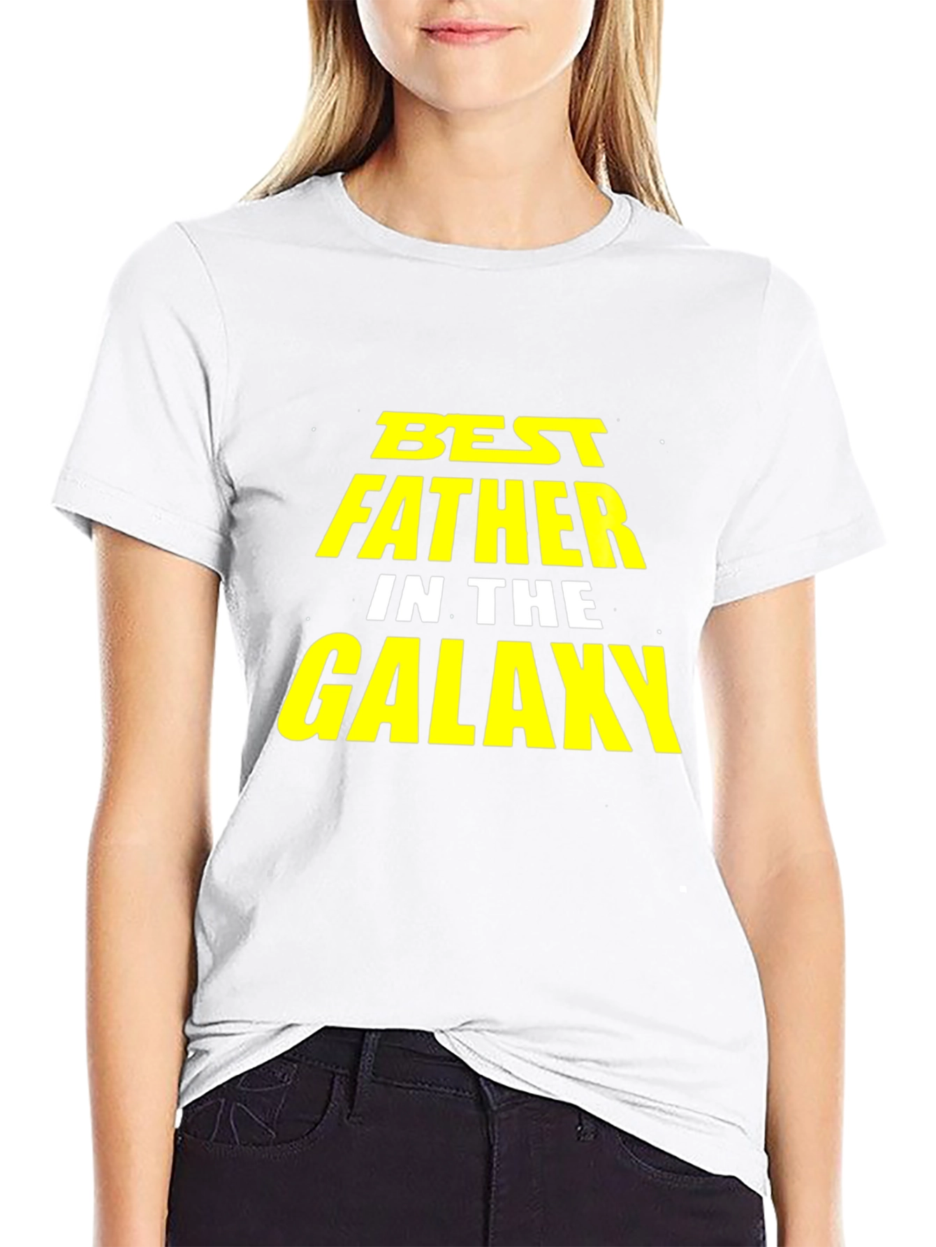 Best Father in the Galaxy T-Shirt - Black