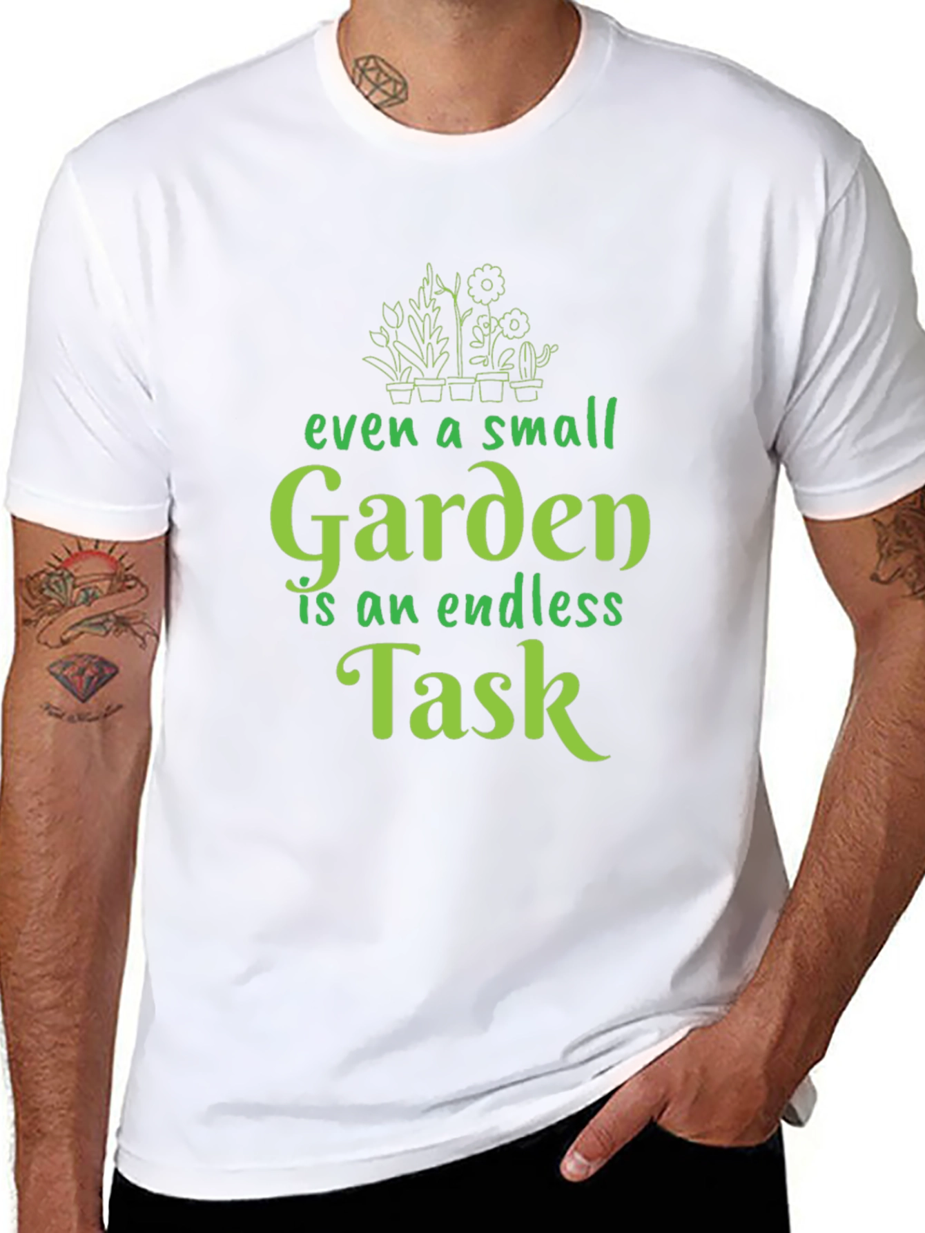 Gardening T-Shirt: Endless Task Design