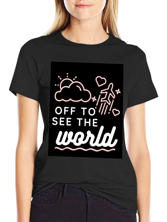 Off to See the World Graphic Tee - Travel Shirt