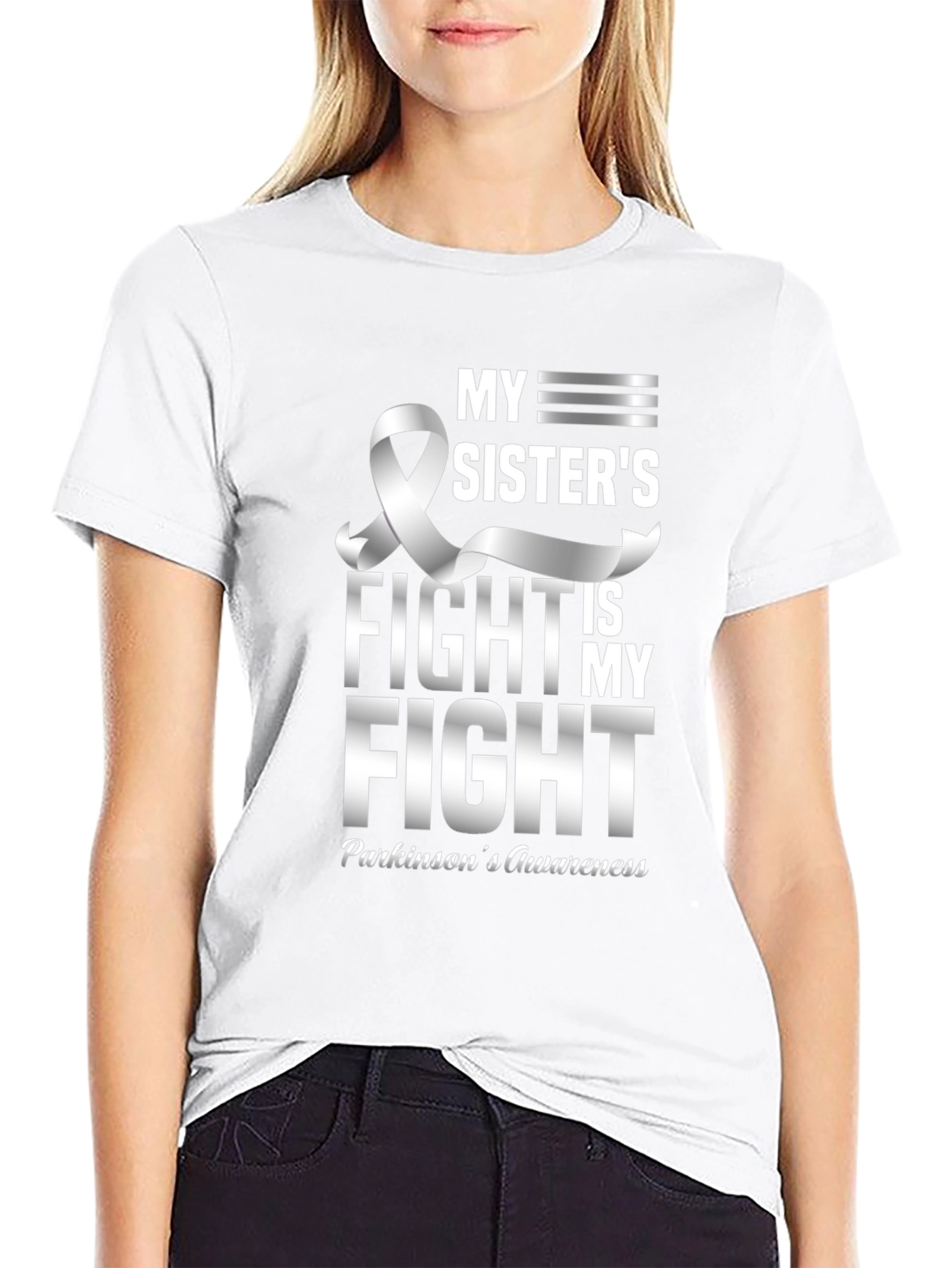Parkinsons Awareness T-Shirt - My Sisters Fight