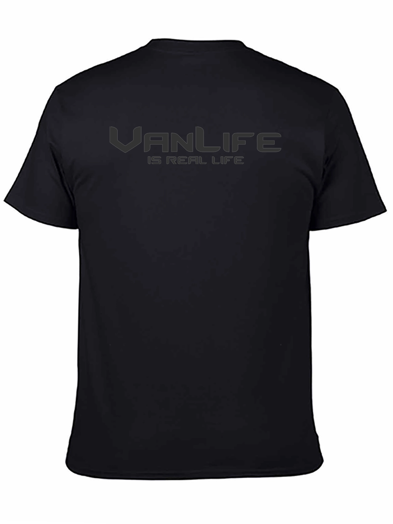 Vanlife Is Real Life Black T-Shirt