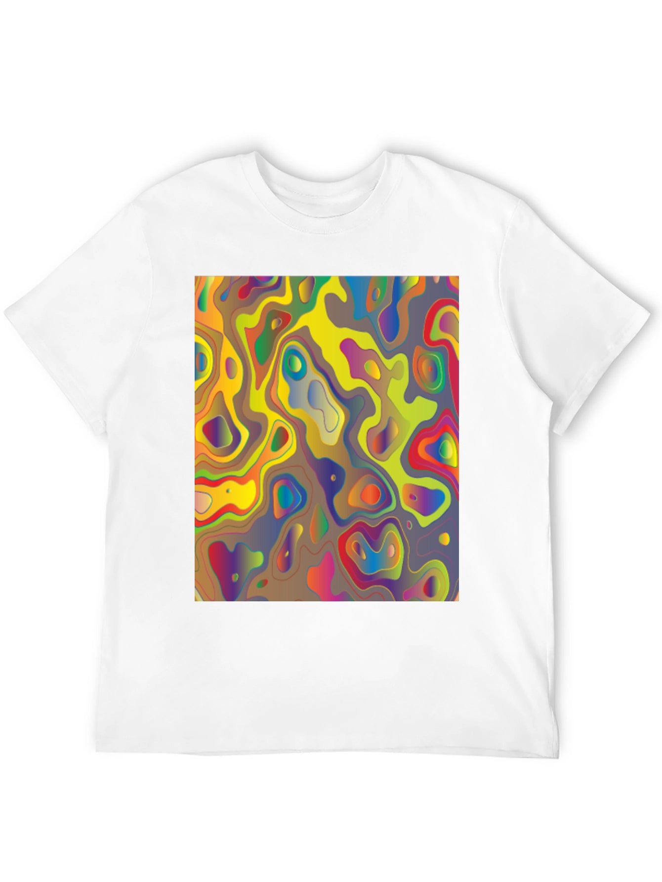 Abstract Art Graphic Tee - Modern Style