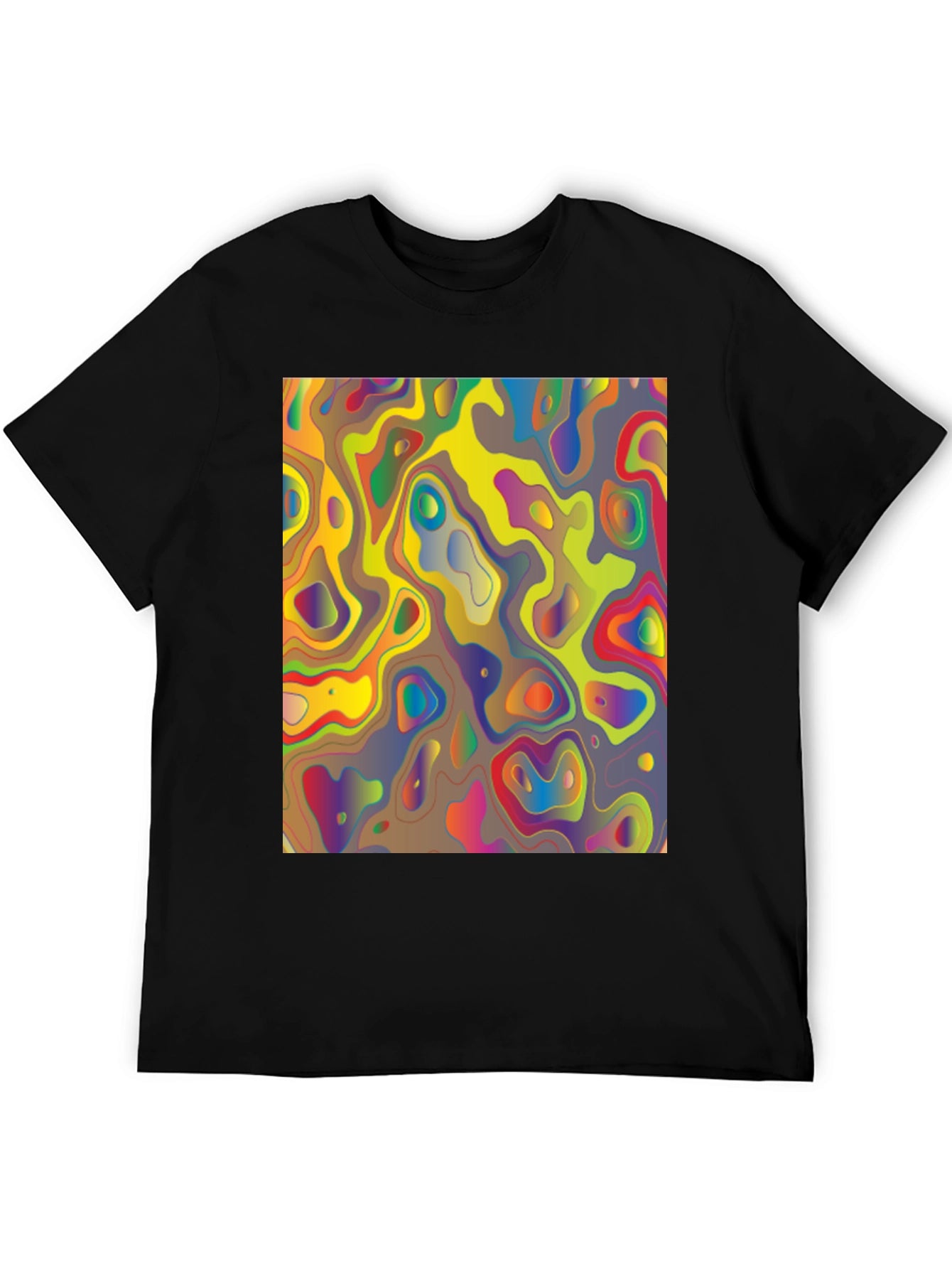 Abstract Art Graphic Tee - Modern Style