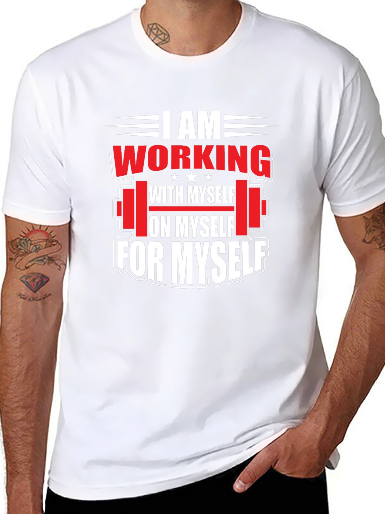 Gym Motivation T-Shirt: Working On Myself
