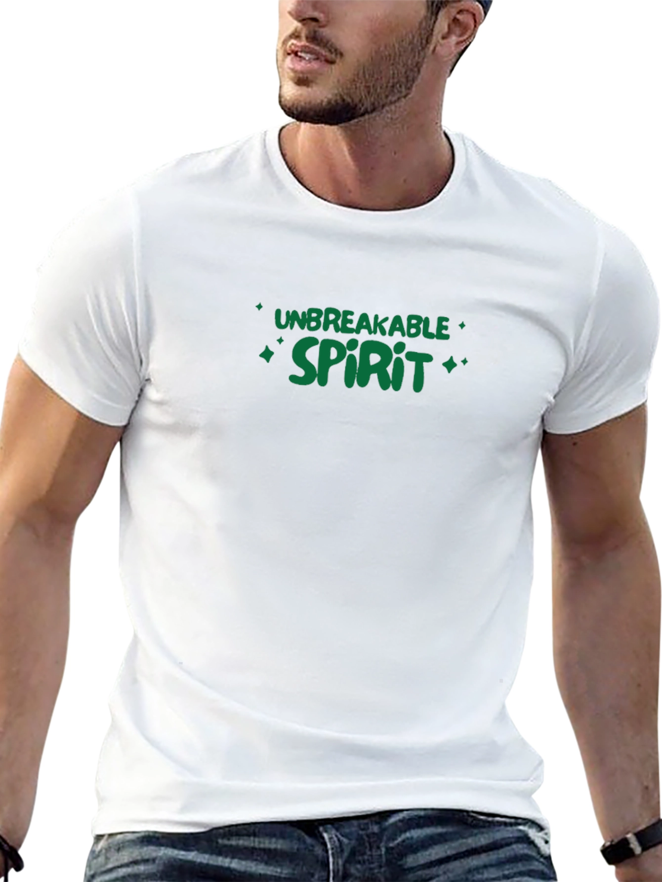Unbreakable Spirit Black Graphic Tee