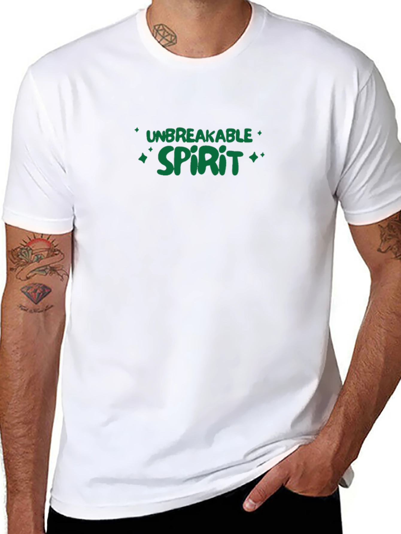 Unbreakable Spirit Black Graphic Tee