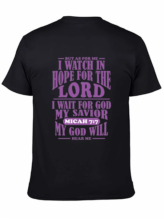 I Watch in Hope T-Shirt | Christian Micah 7:7
