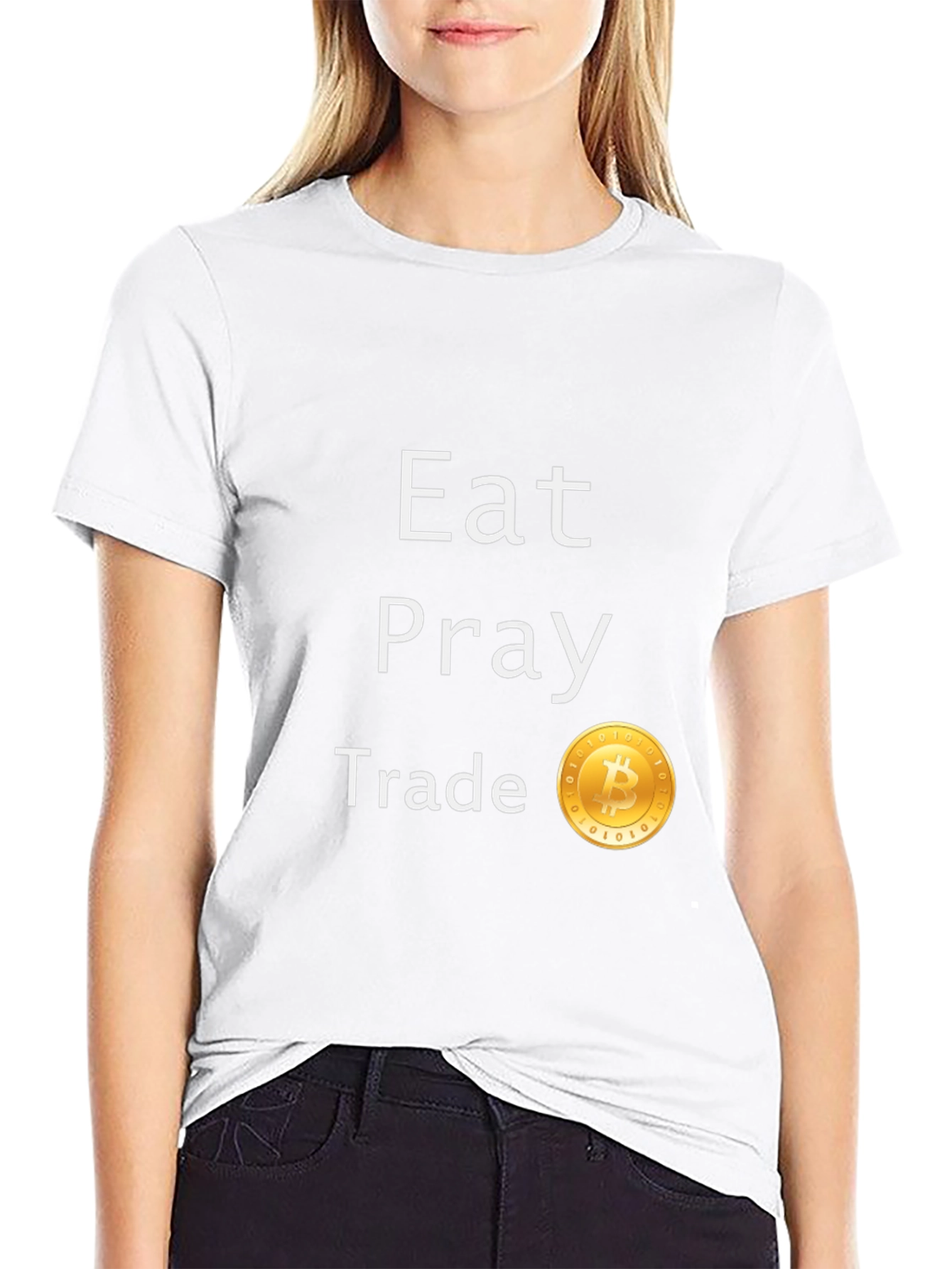 Eat Pray Trade Bitcoin T-Shirt