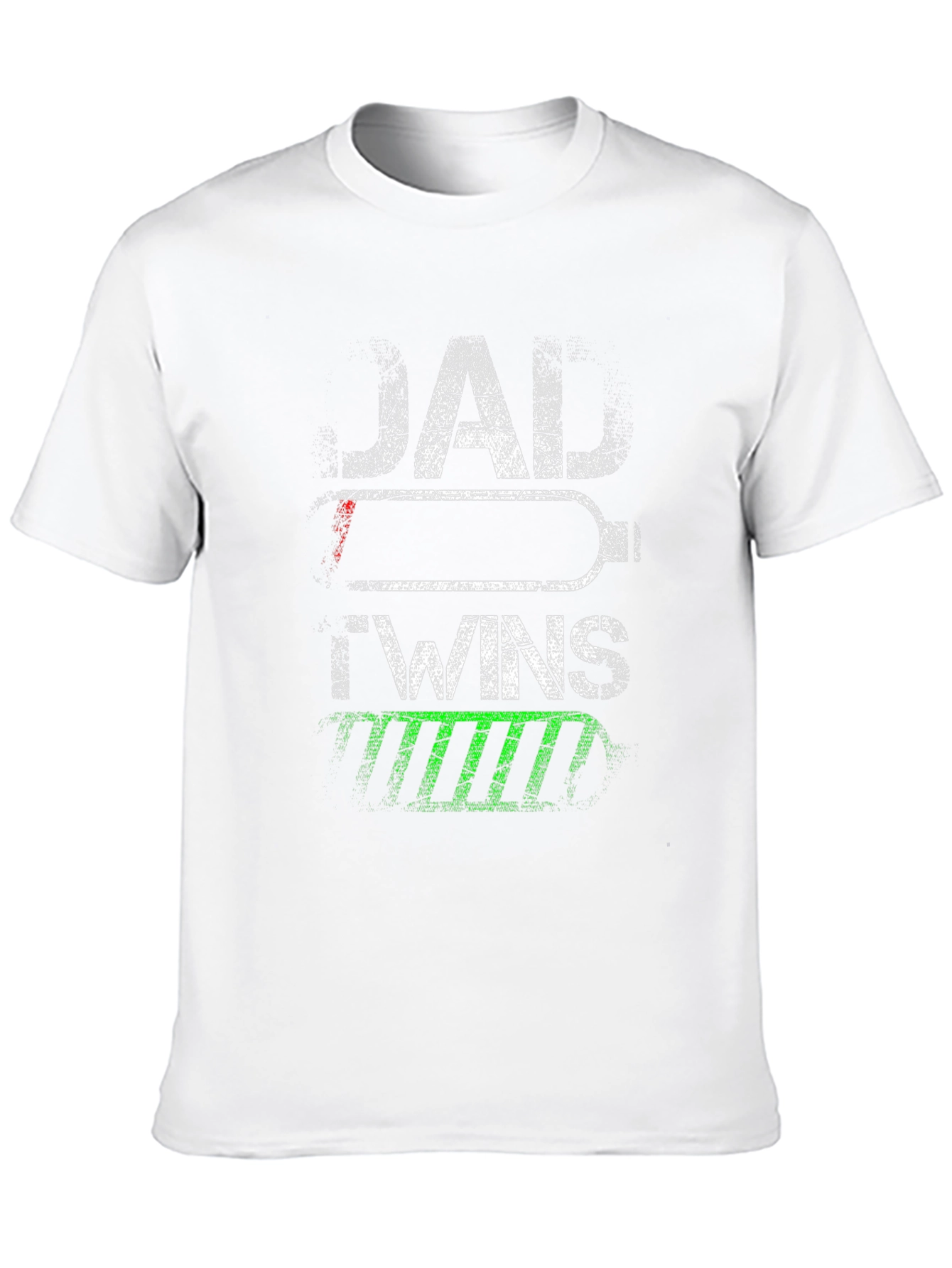 Dad of Twins T-Shirt - Battery Design