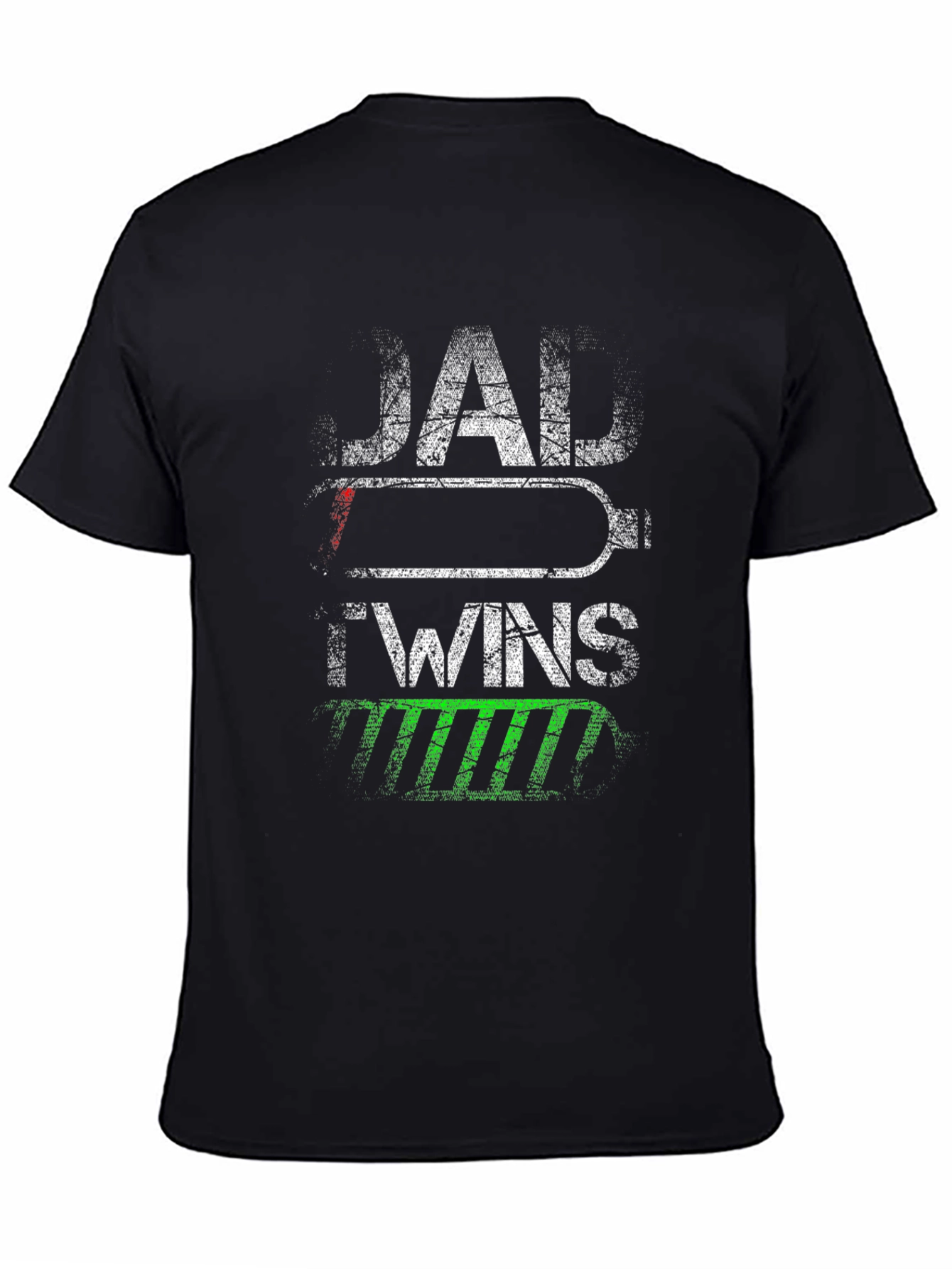Dad of Twins T-Shirt - Battery Design