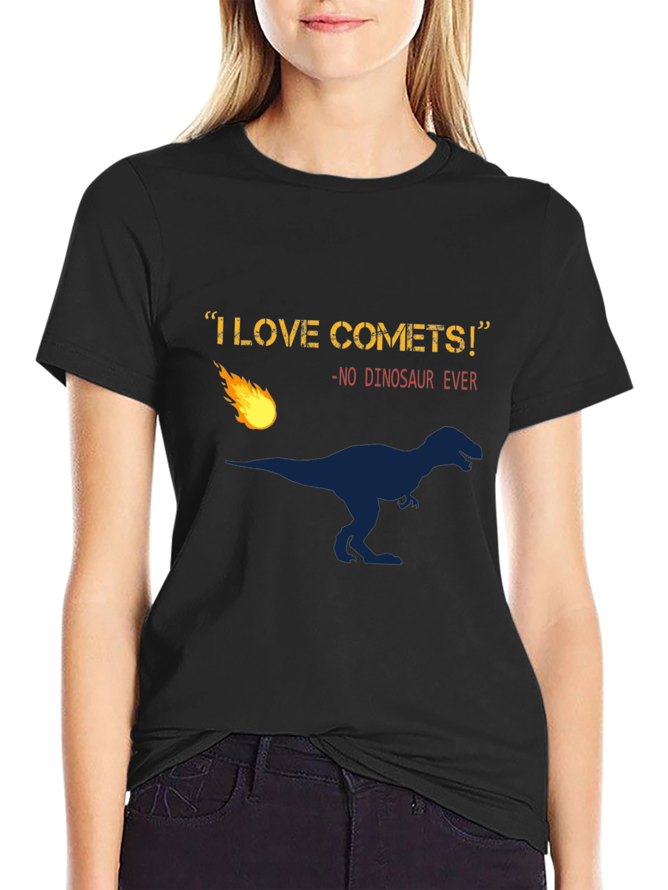 Funny Dinosaur Comet T-Shirt