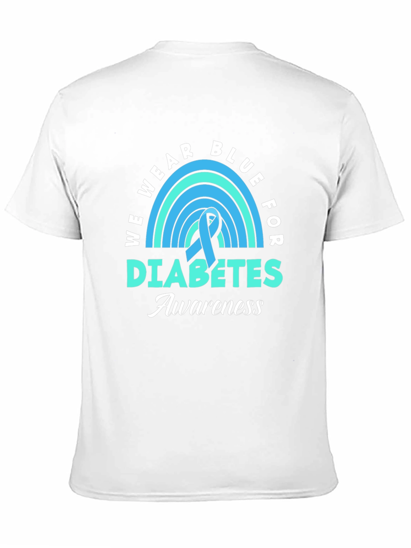 Blue Diabetes Awareness Ribbon T-Shirt