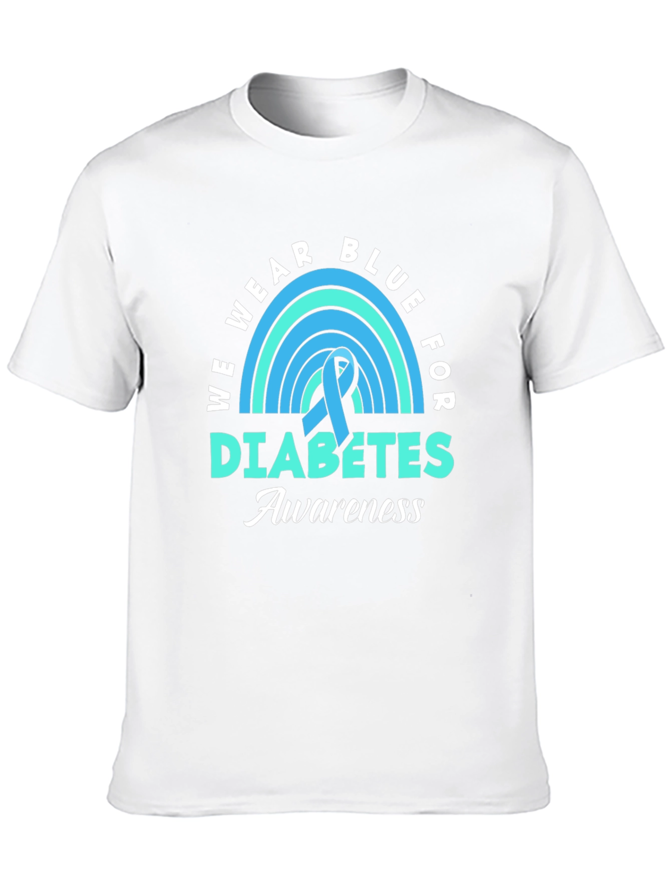 Blue Diabetes Awareness Ribbon T-Shirt