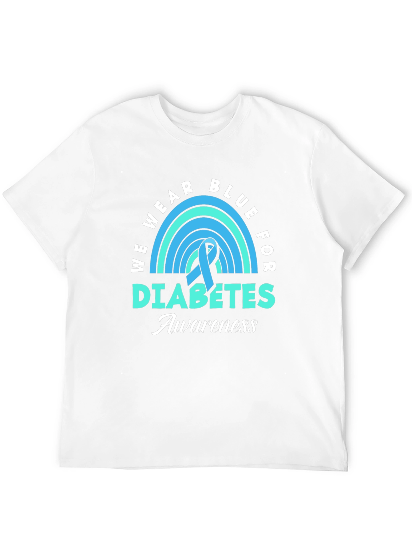 Blue Diabetes Awareness Ribbon T-Shirt