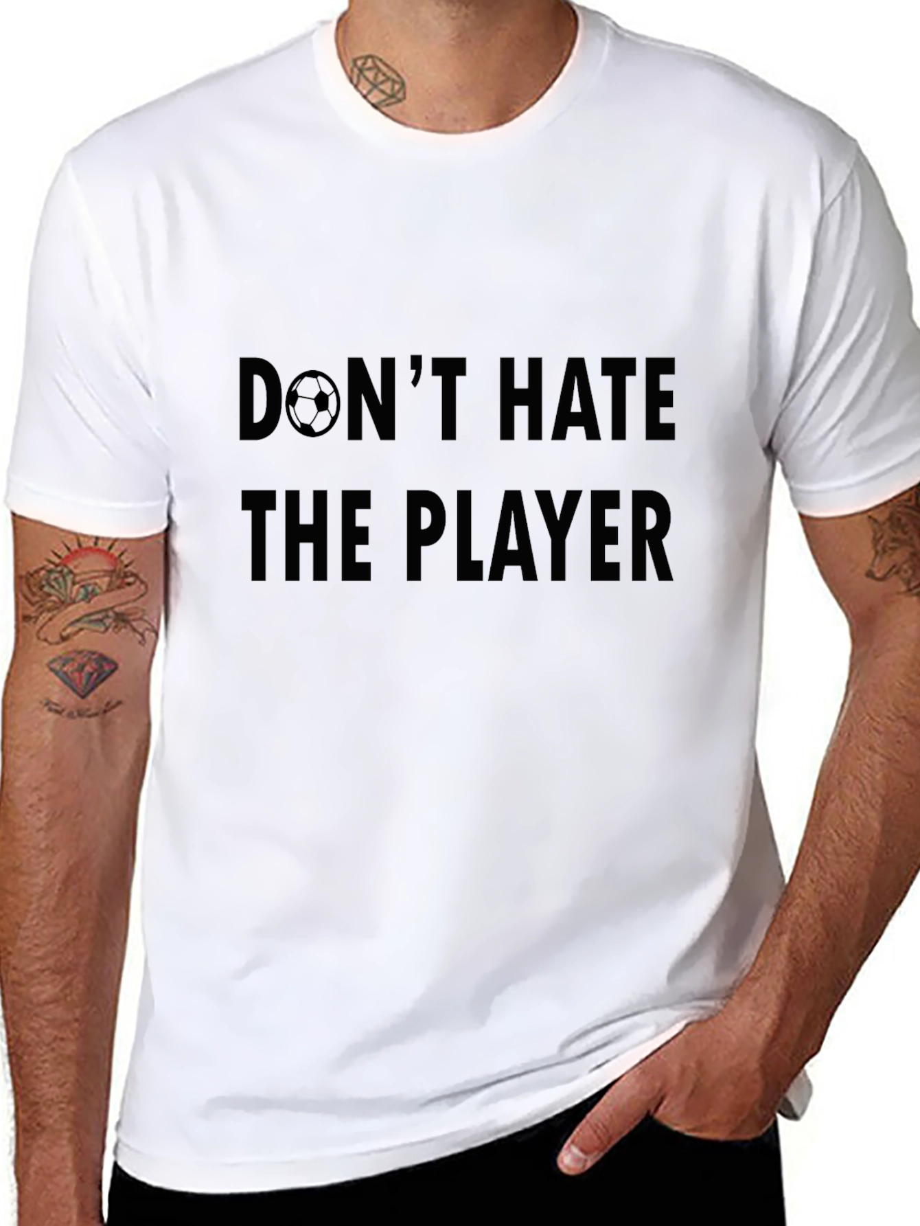 Dont Hate the Player Soccer Graphic Tee