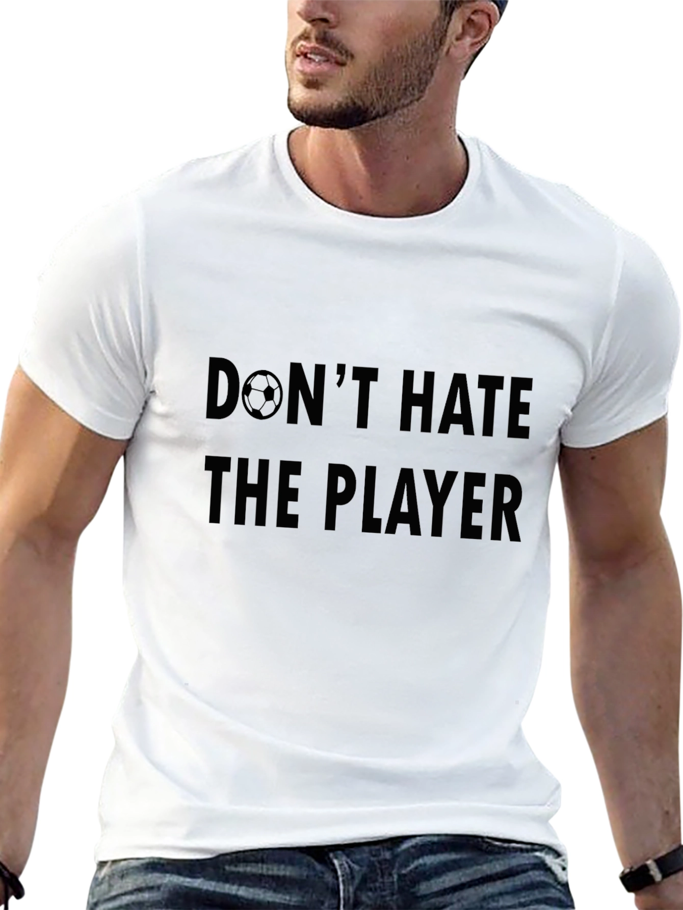 Dont Hate the Player Soccer Graphic Tee