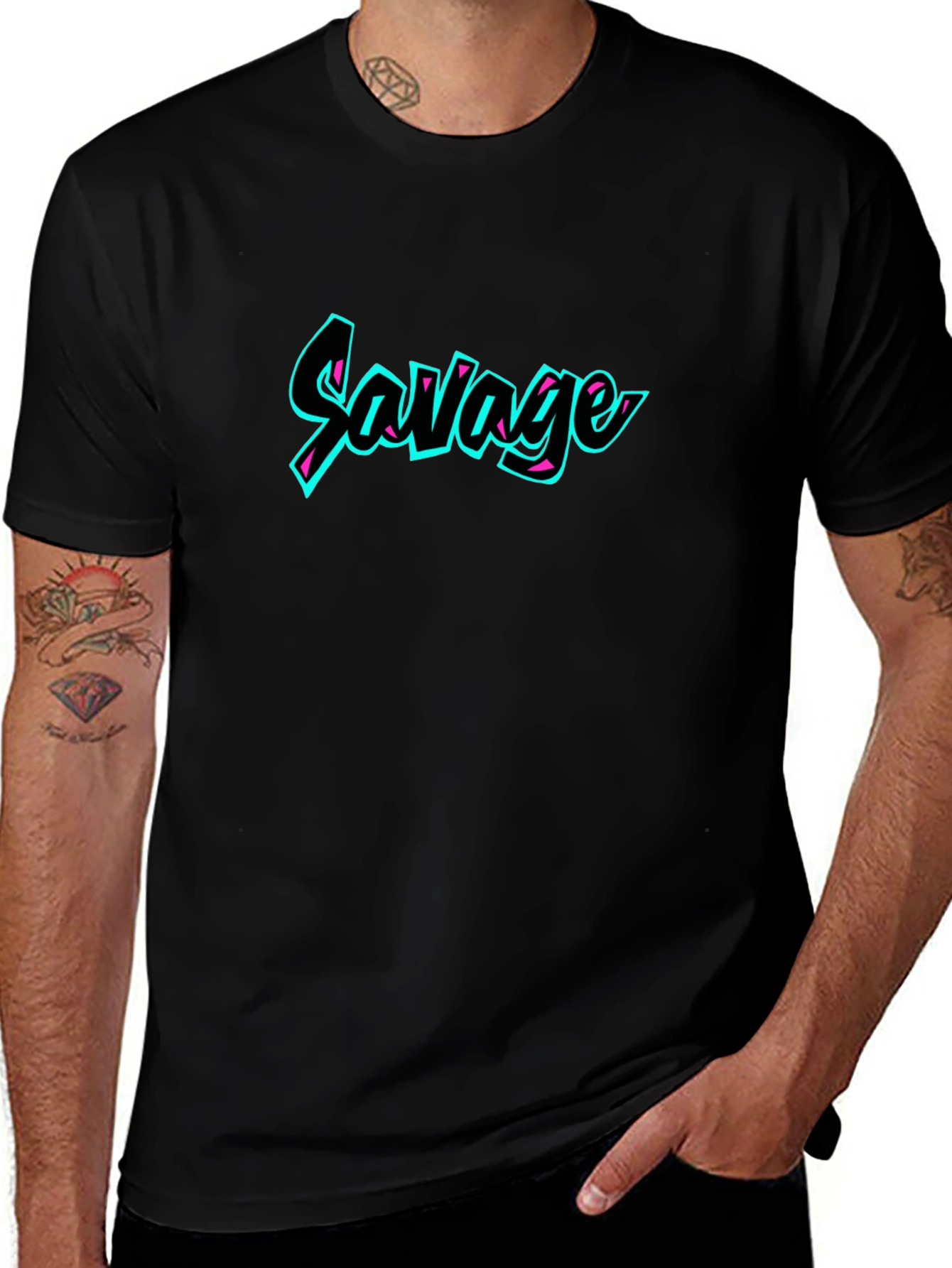 Savage Graphic Tee - Black
