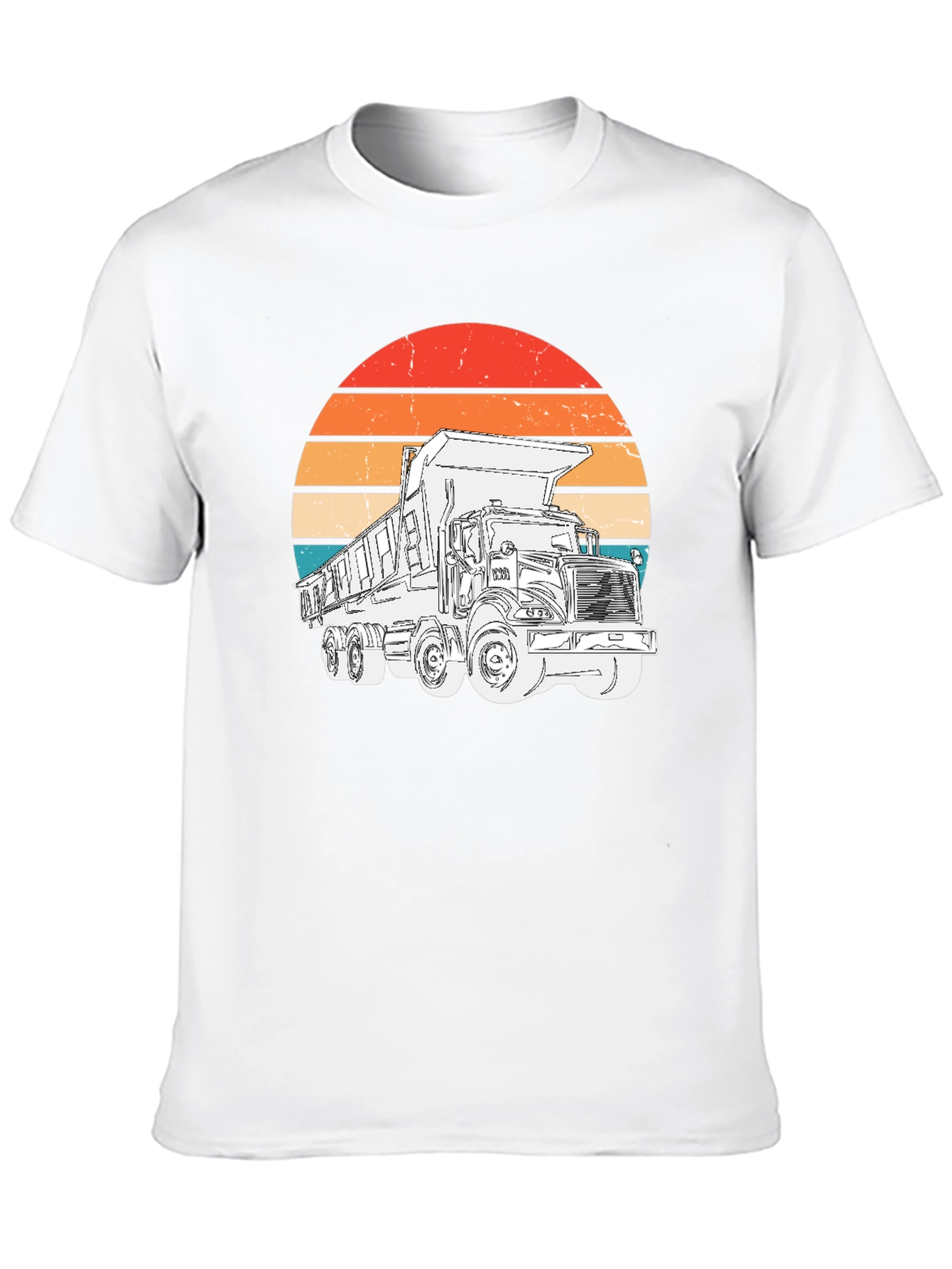 Retro Dump Truck Graphic T-Shirt