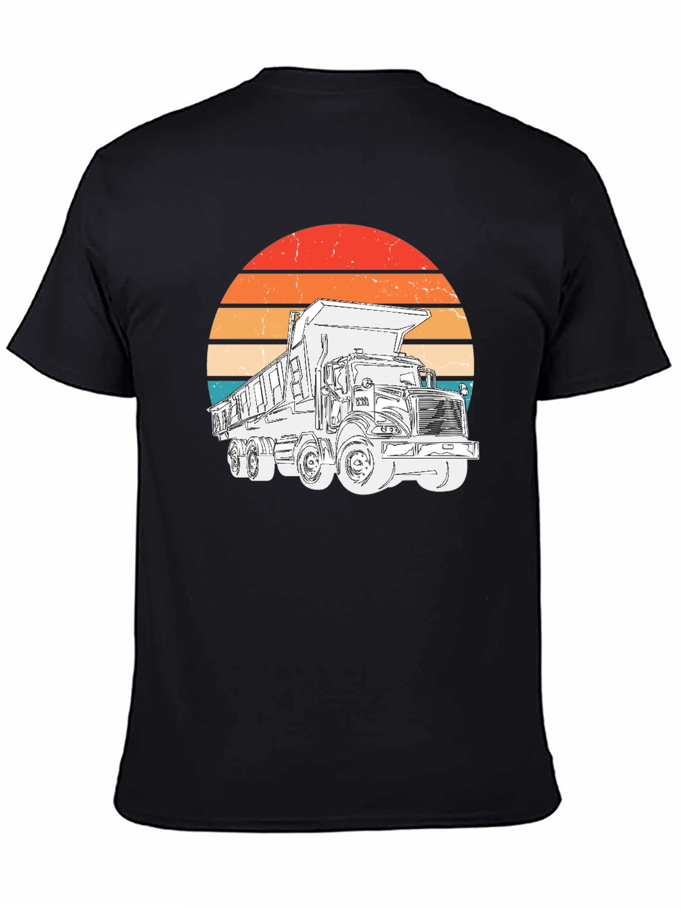 Retro Dump Truck Graphic T-Shirt