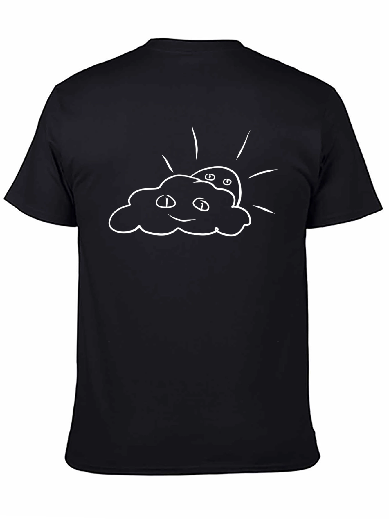Funny Weather Graphic T-Shirt - Black