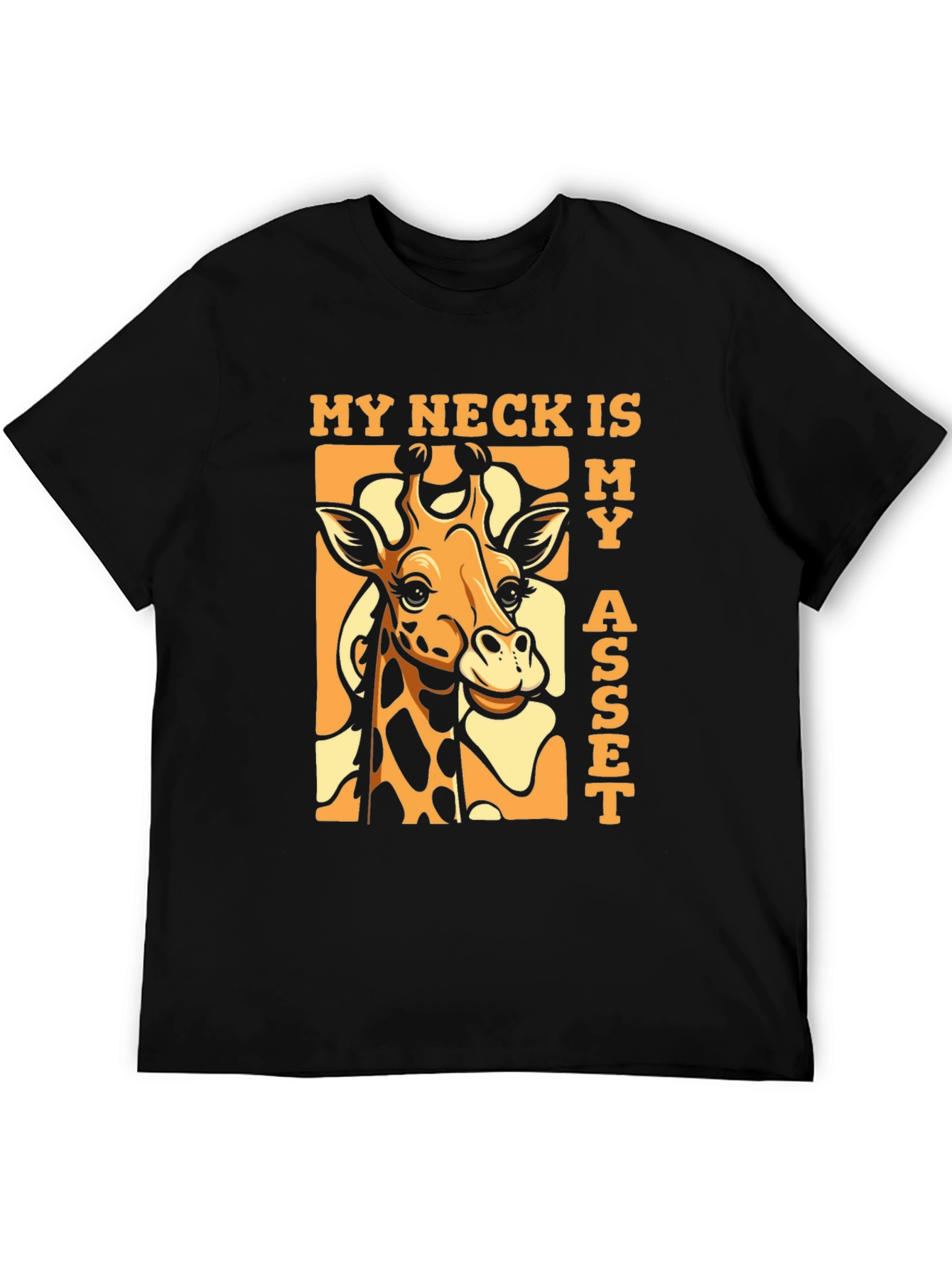 Funny Giraffe My Neck Is My Asset T-Shirt