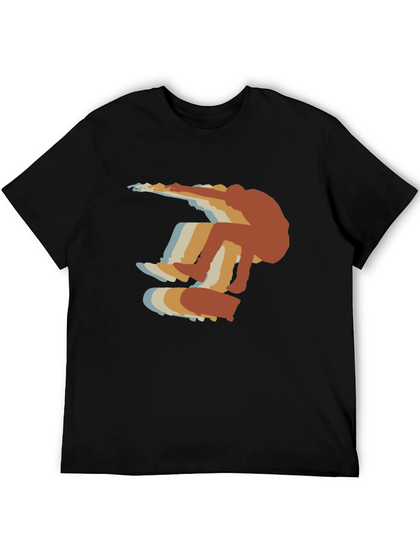 Retro Skateboarder Graphic T-Shirt - Casual Style