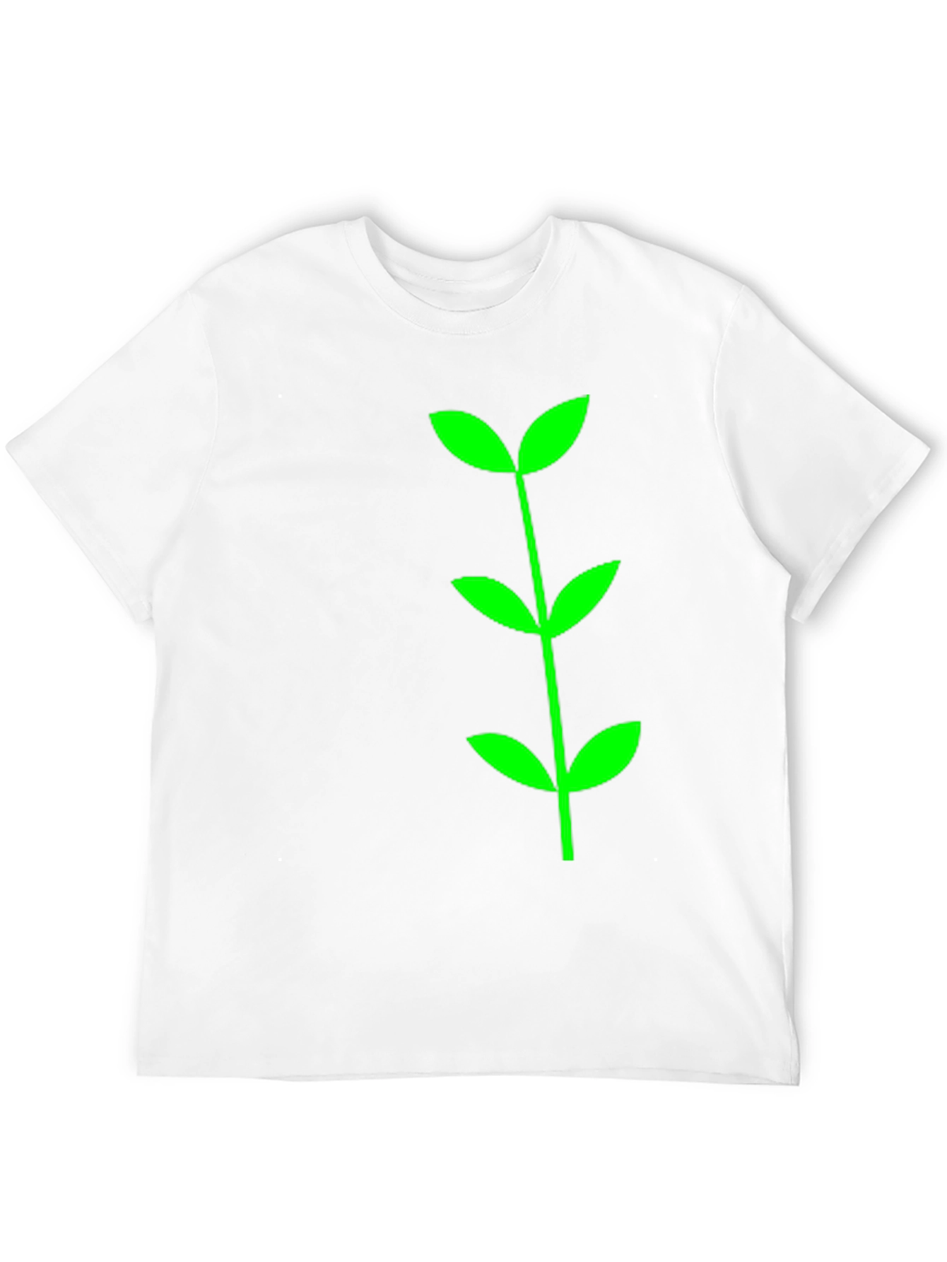 Green Sprout Graphic Tee - Black Cotton Comfort