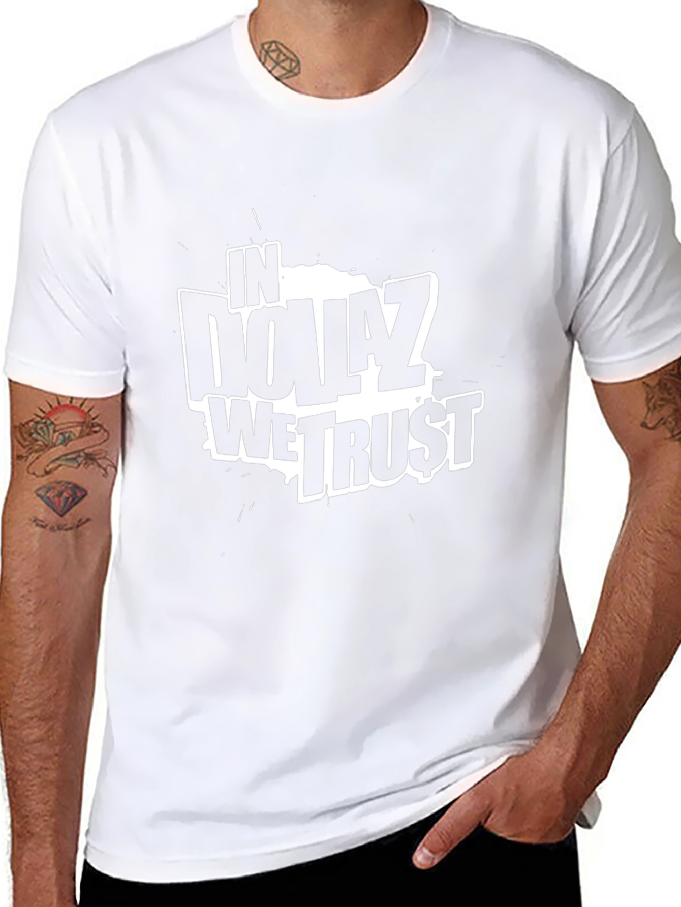 In Dollaz We Trust Graphic Tee - Black