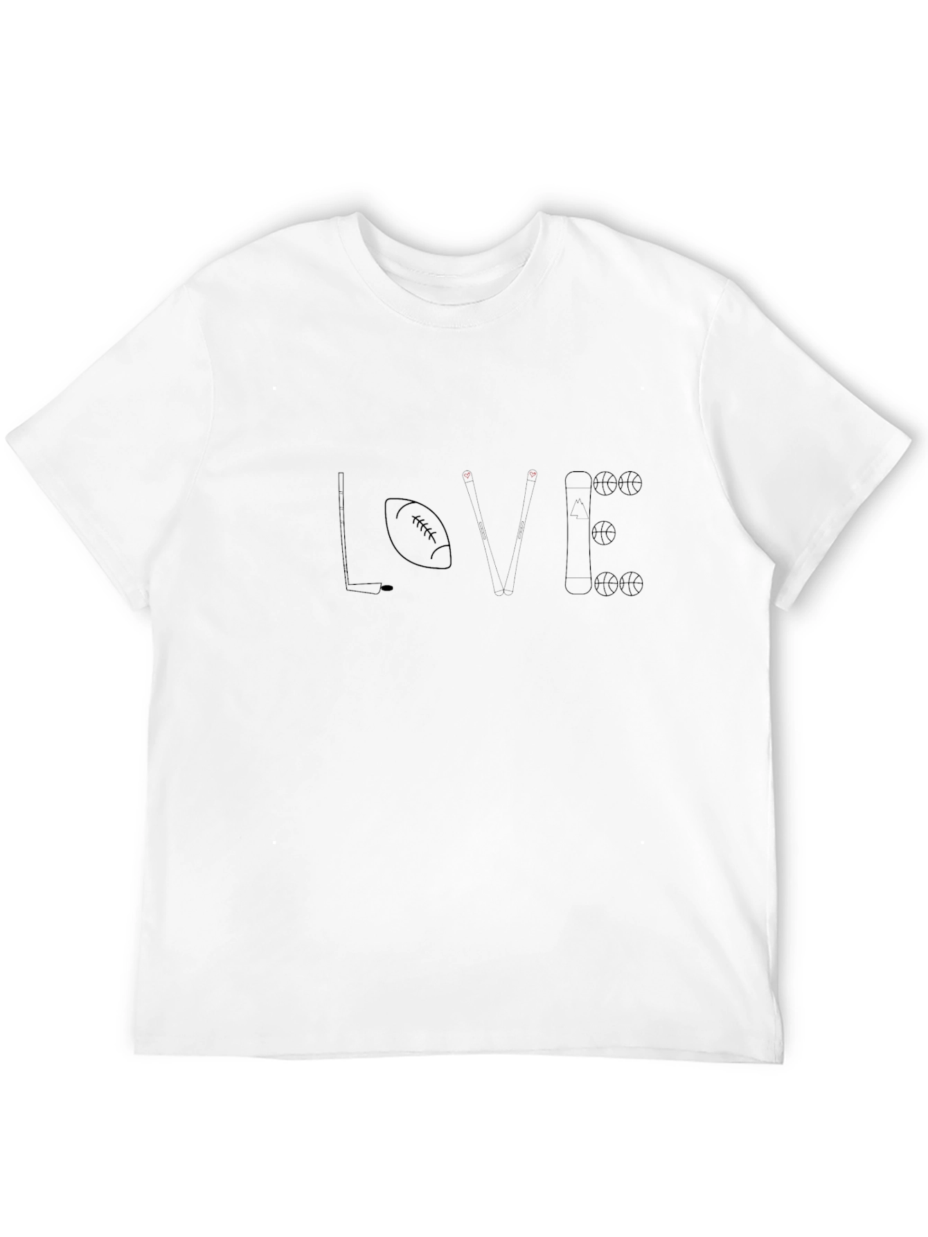 Love Sports T-Shirt Hobby Tee Gift Idea