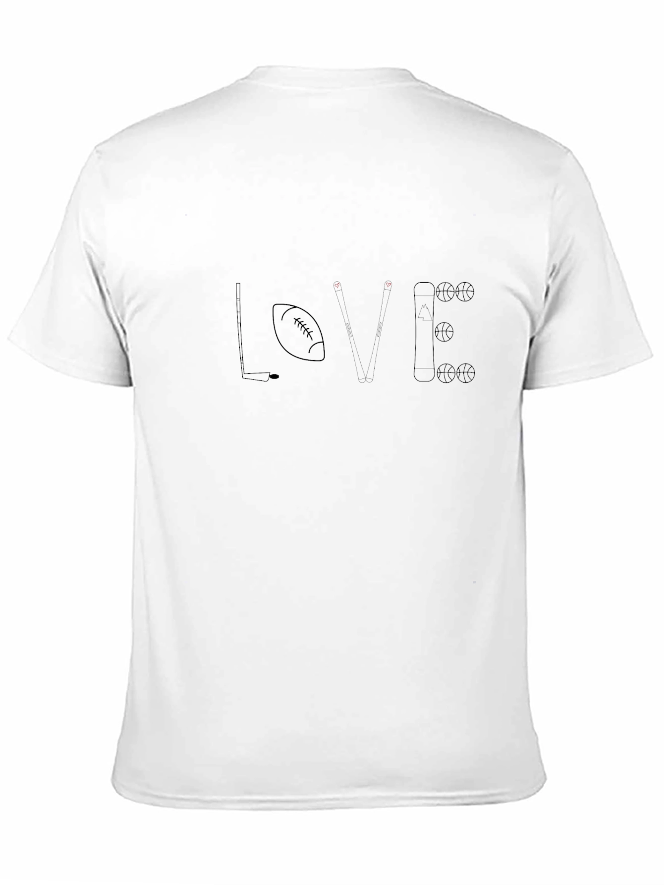 Love Sports T-Shirt Hobby Tee Gift Idea