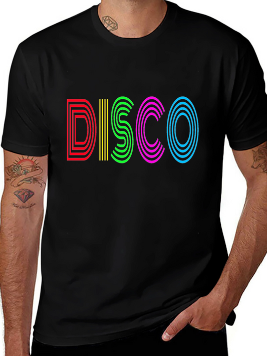Retro Disco Graphic Tee - Black