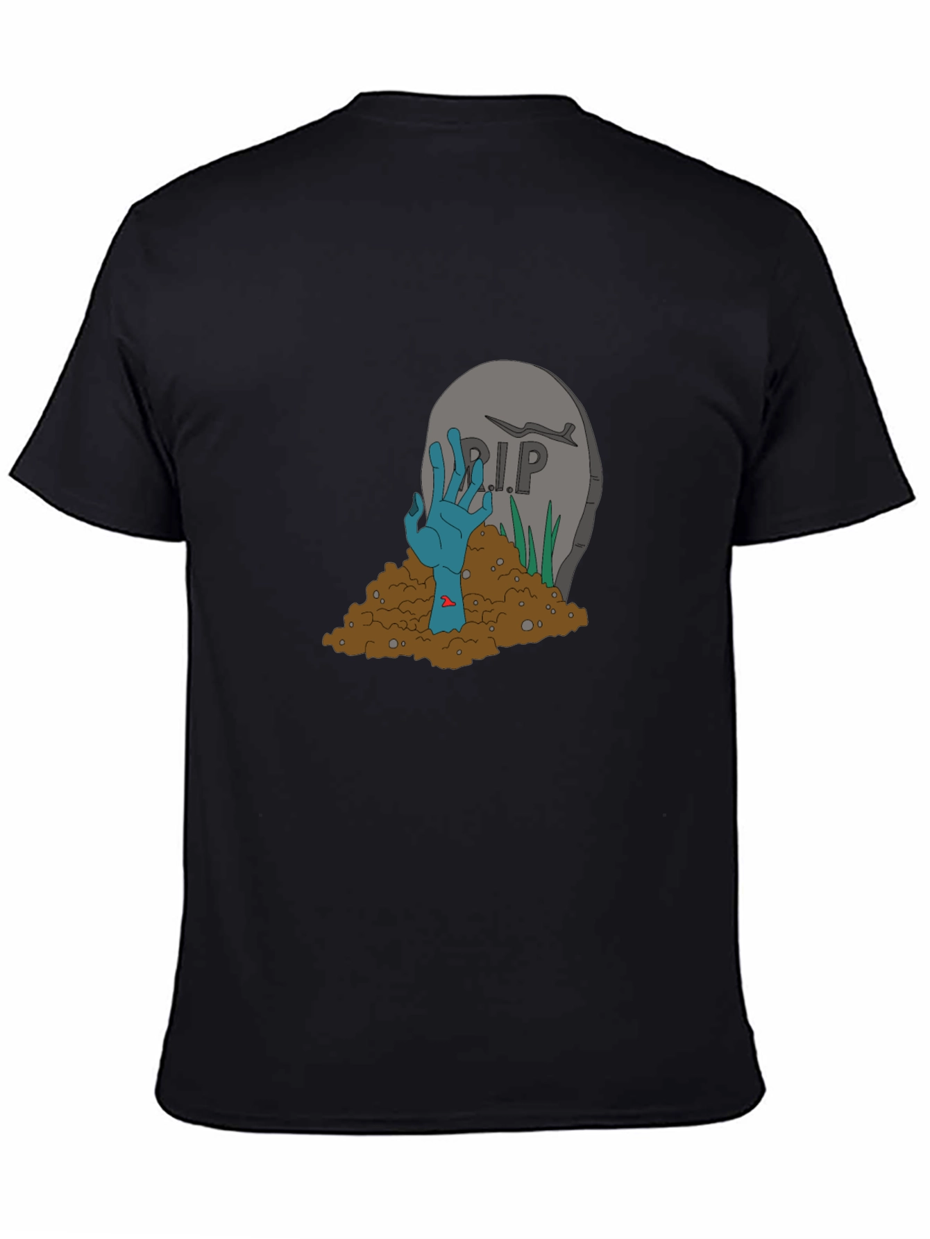 Zombie Hand RIP T-Shirt - Novelty Halloween Tee