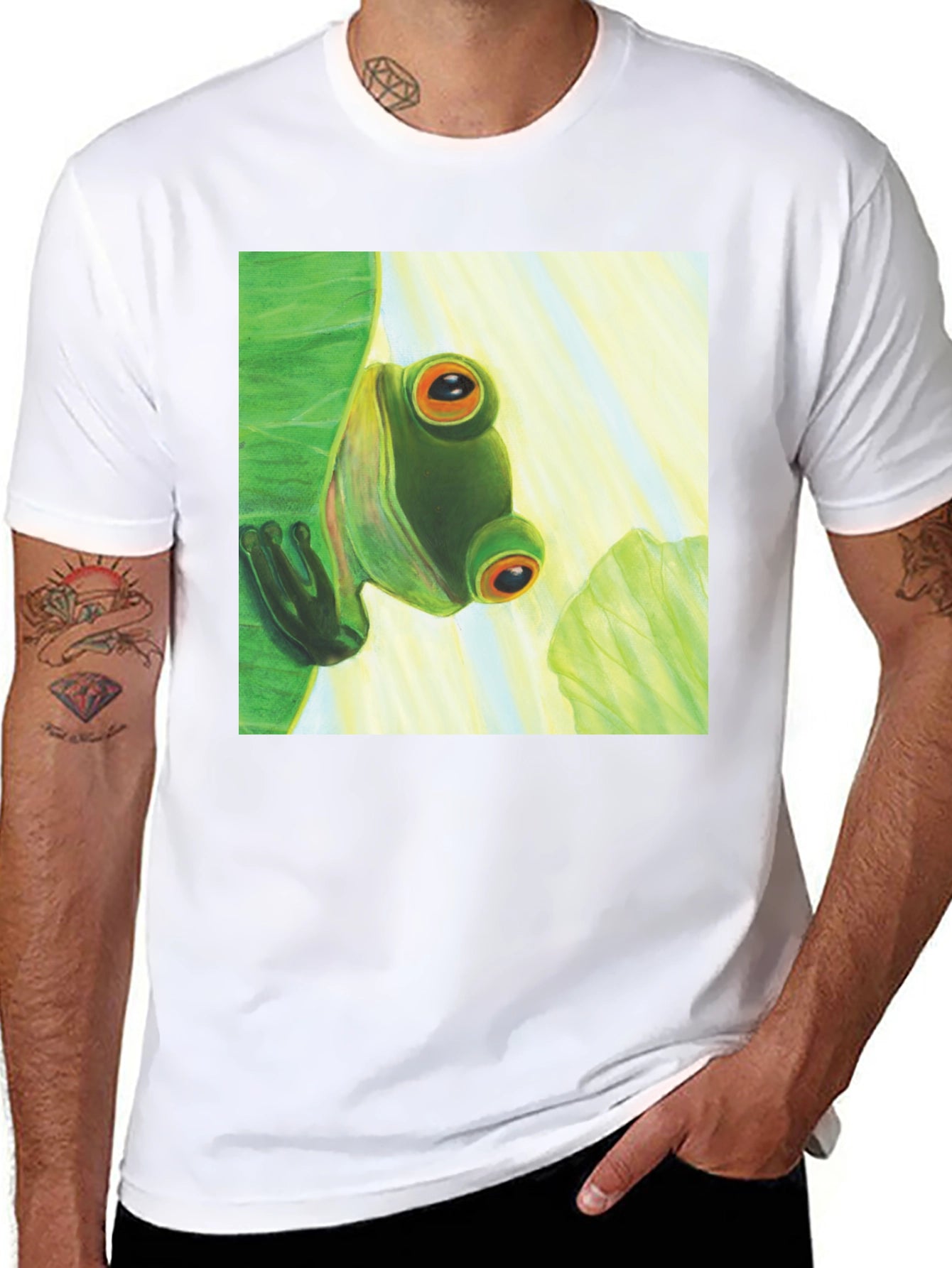 Frog Graphic Tee - Cool Amphibian Design