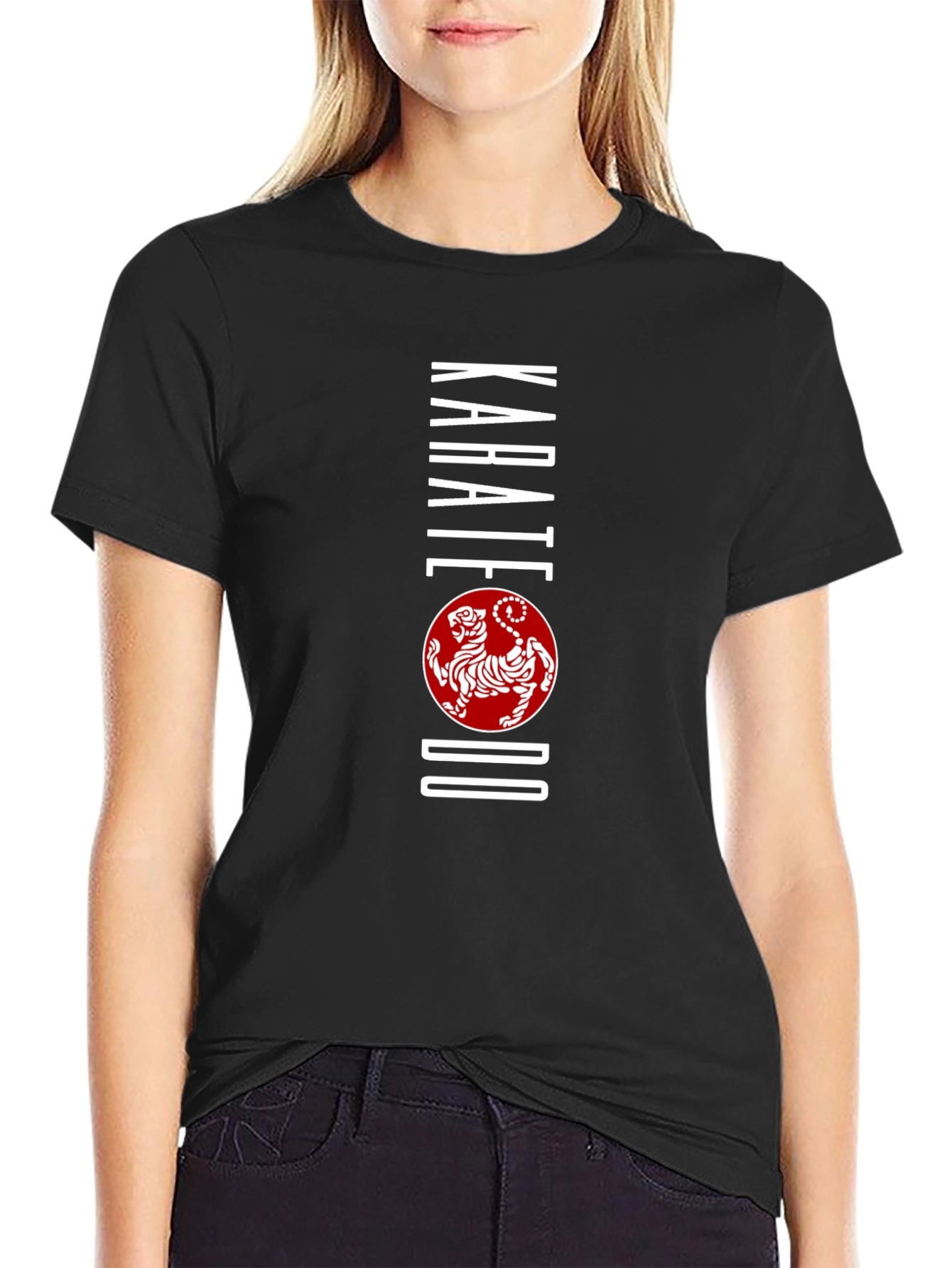 Karate Do Tiger Graphic Tee - Black