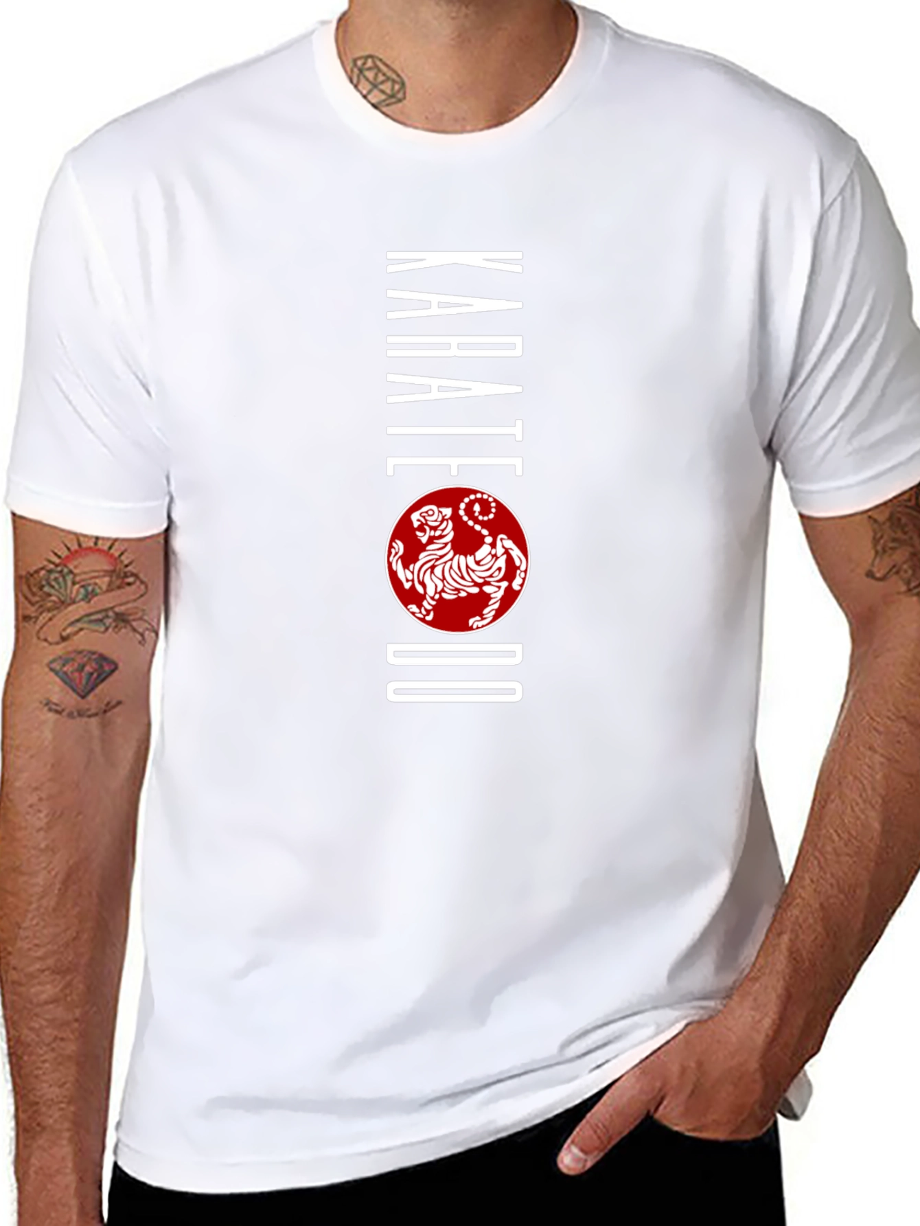 Karate Do Tiger Graphic Tee - Black