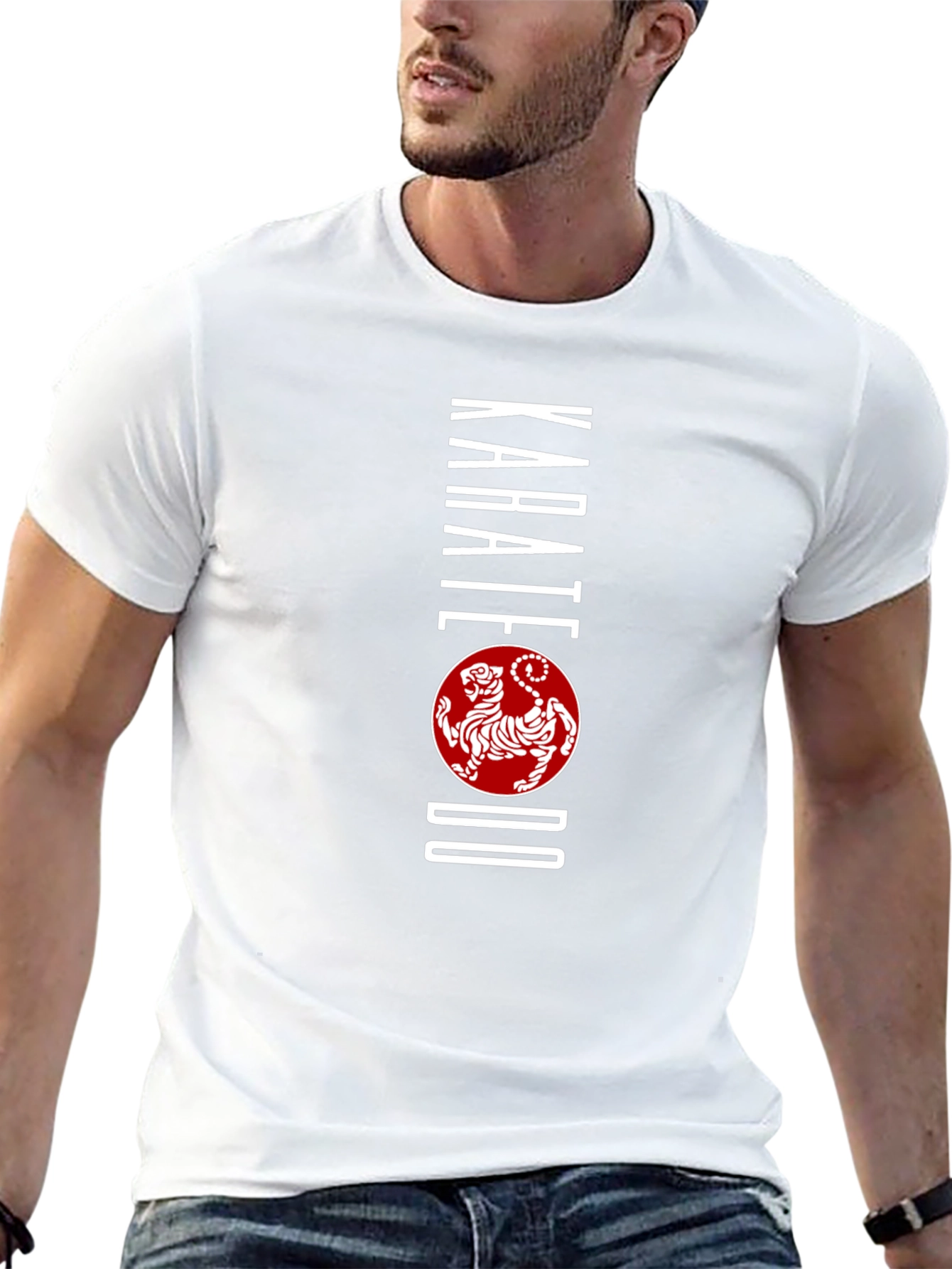 Karate Do Tiger Graphic Tee - Black