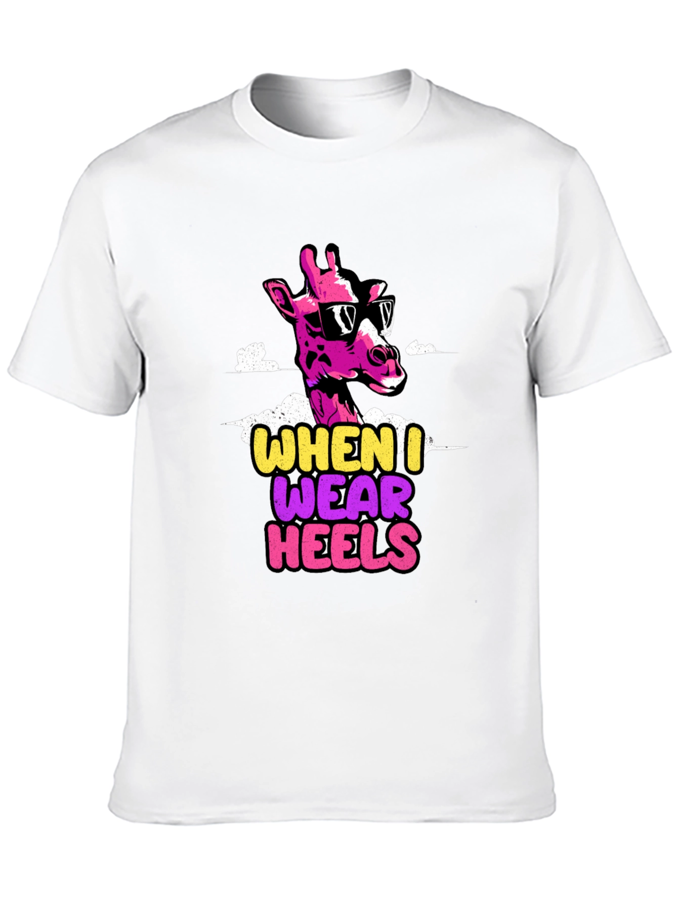 Funny Giraffe Heels T-Shirt