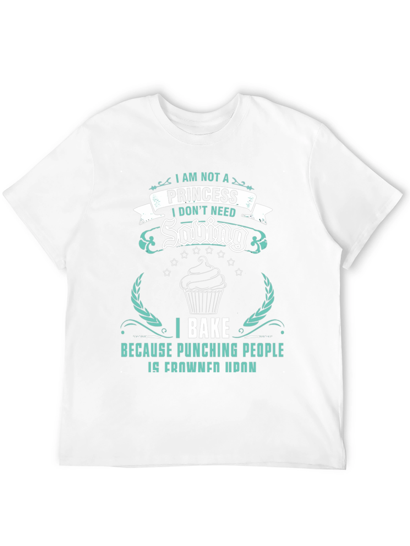 I Bake Because Punching People Is Frowned Upon T-Shirt
