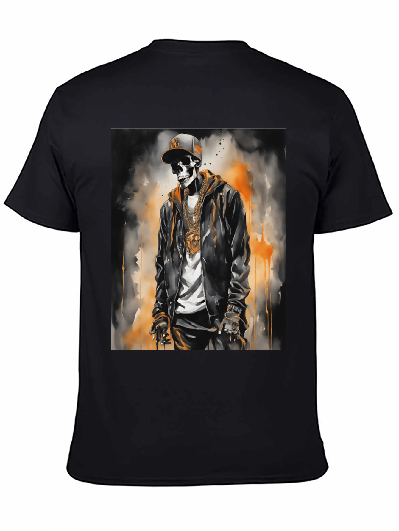 Skull Rapper Graphic T-Shirt - Cool Style