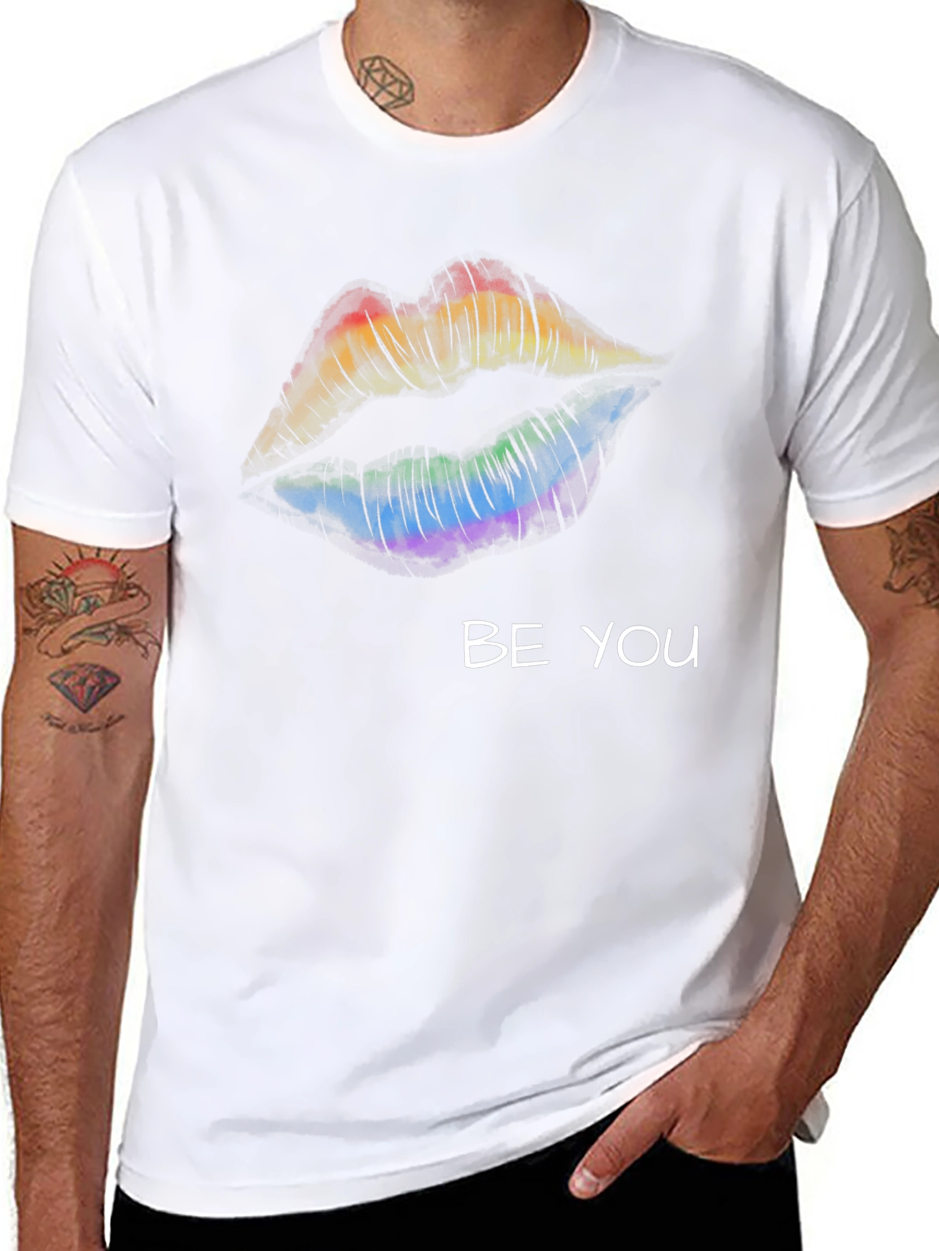 Rainbow Lips Be You T-Shirt