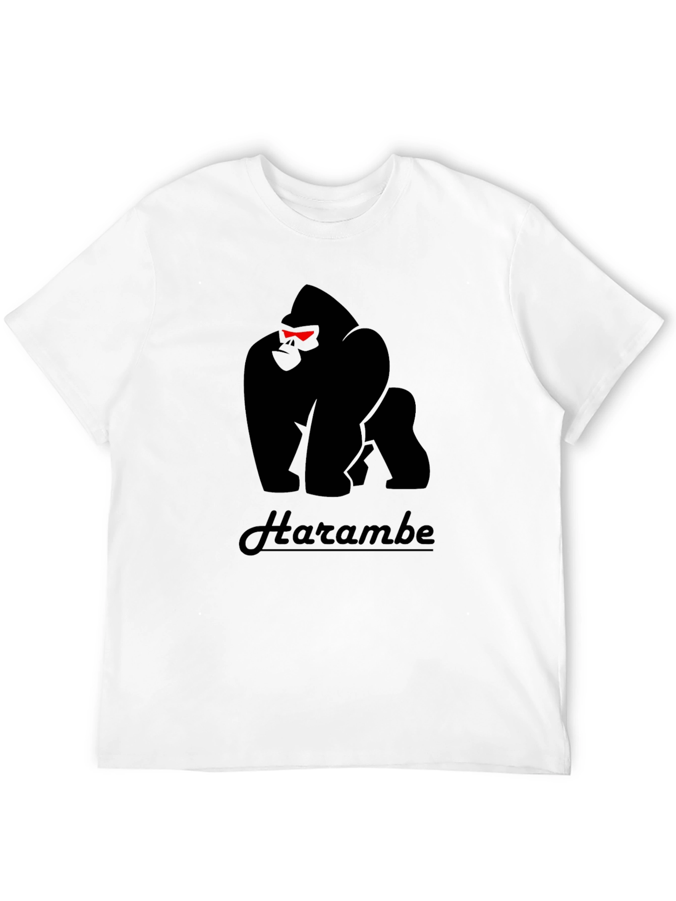 Harambe Gorilla Graphic Black T-Shirt