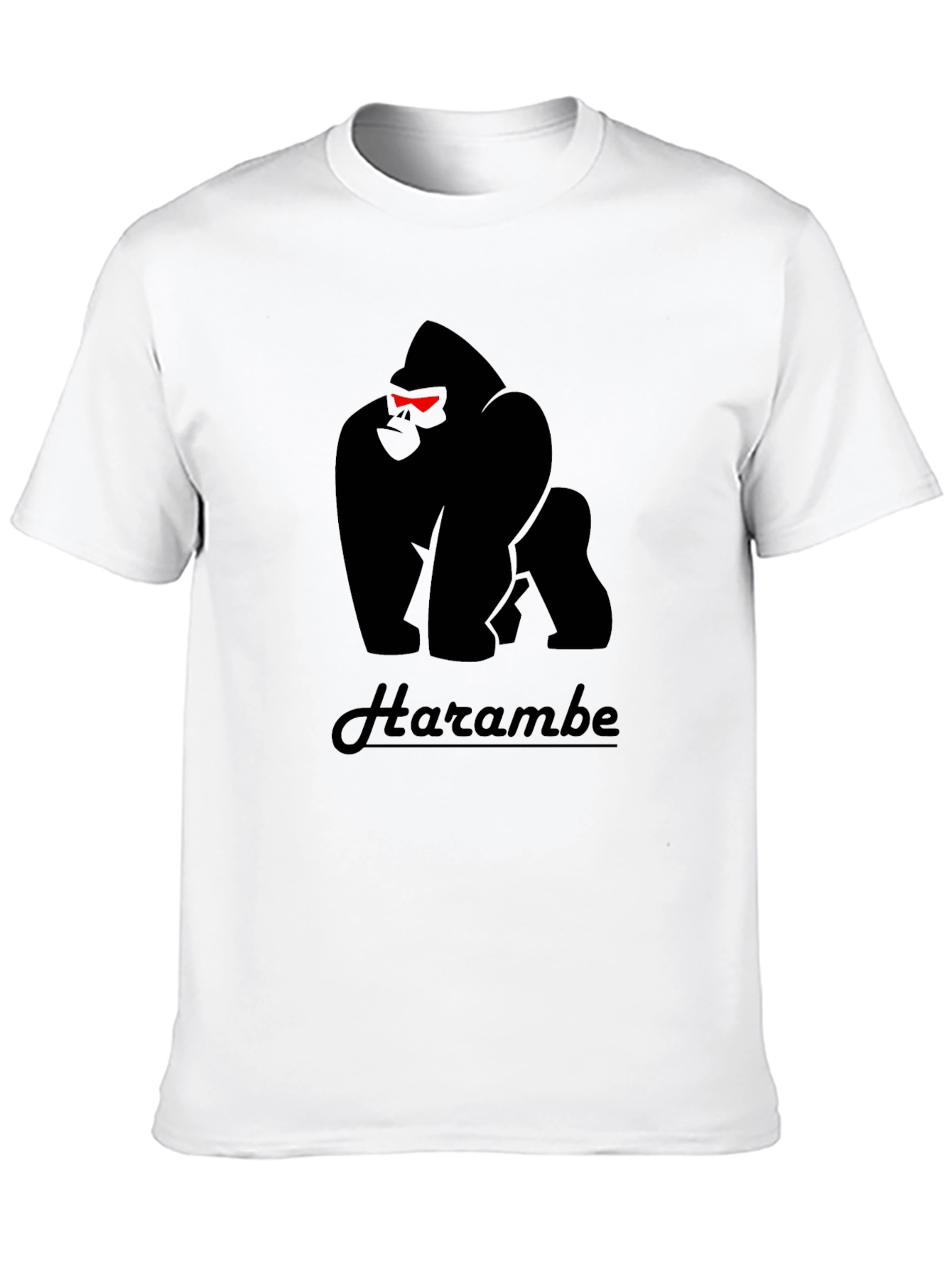 Harambe Gorilla Graphic Black T-Shirt