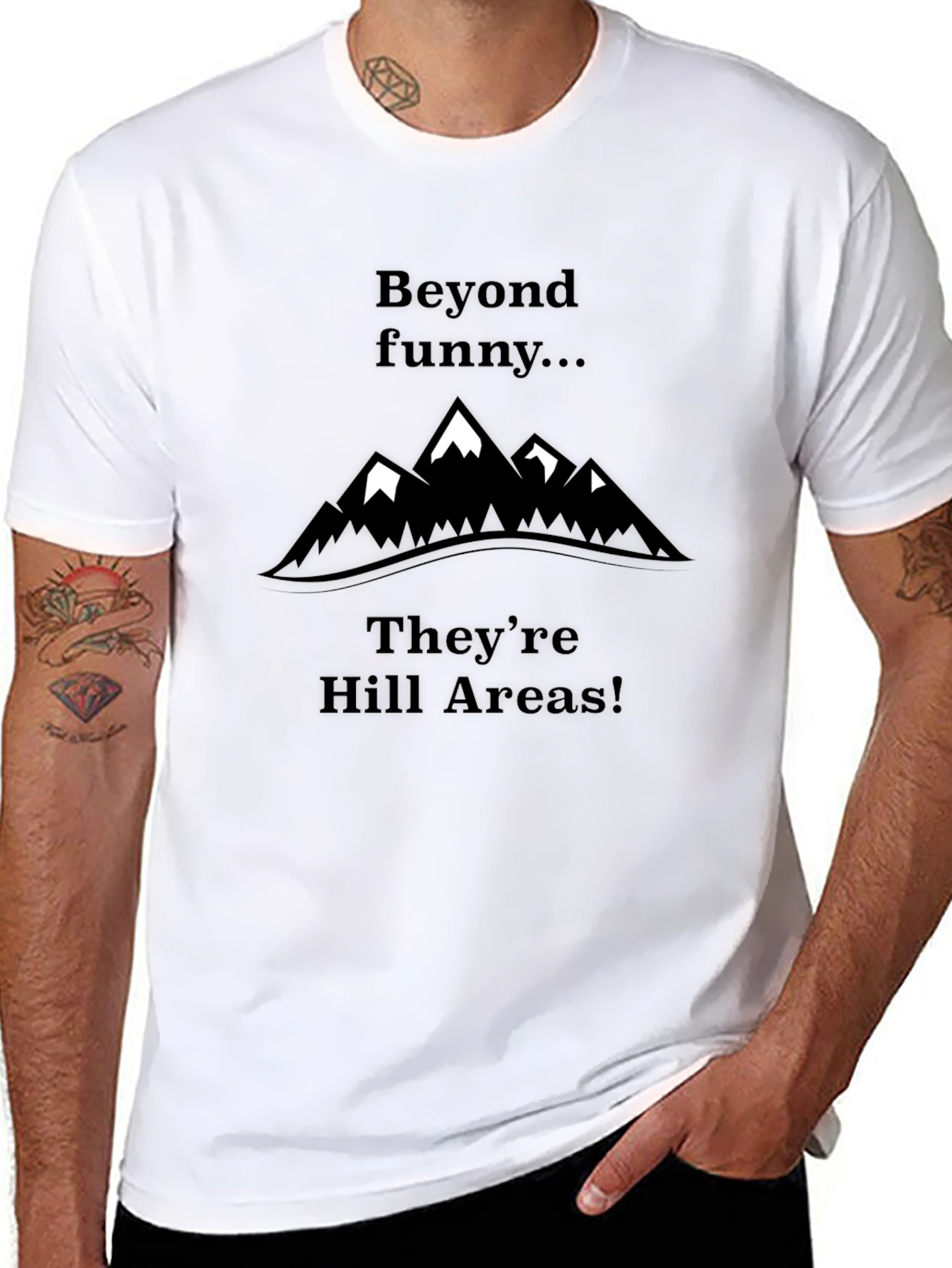 Funny Hill Areas Graphic T-Shirt