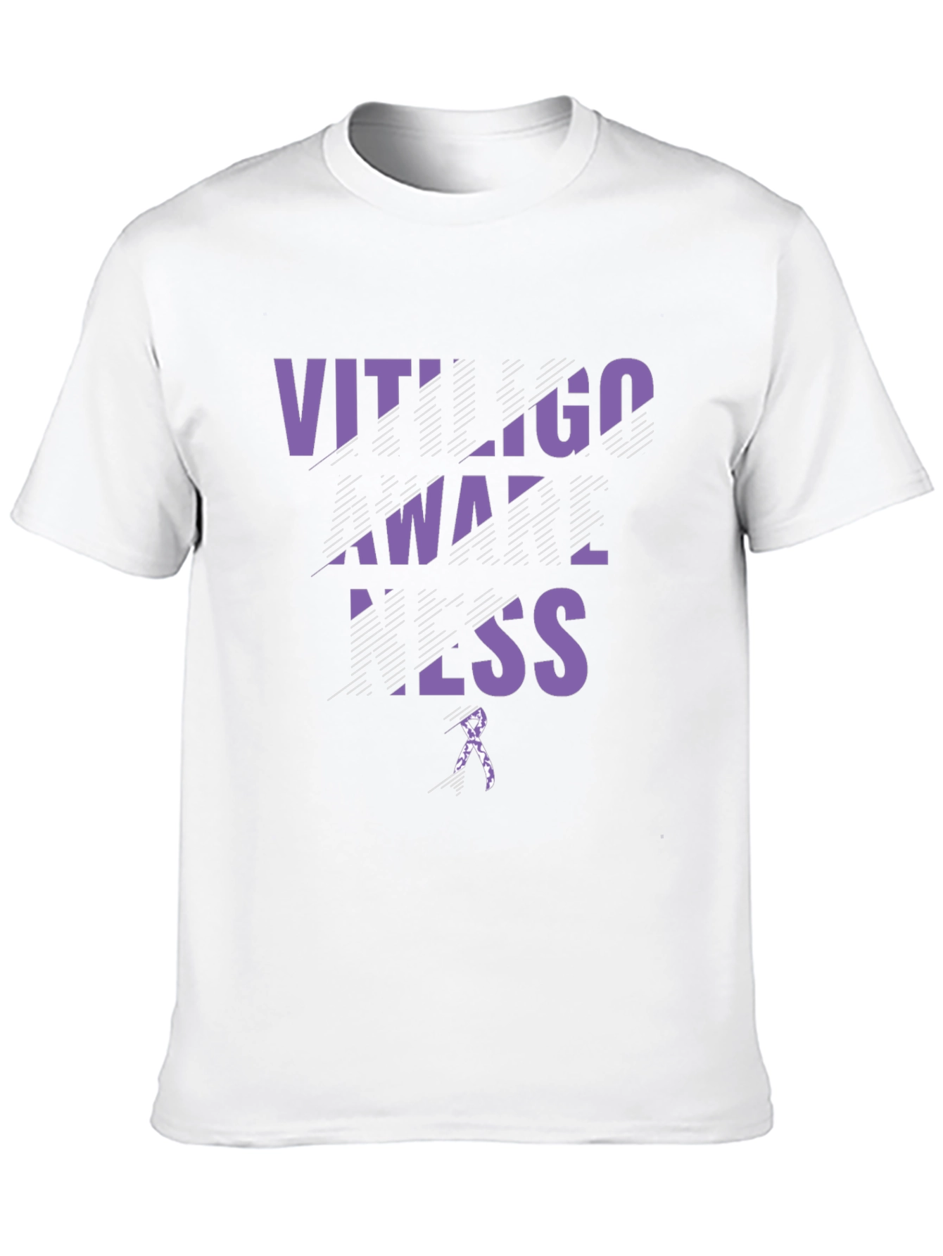 Vitiligo Awareness Black T-Shirt