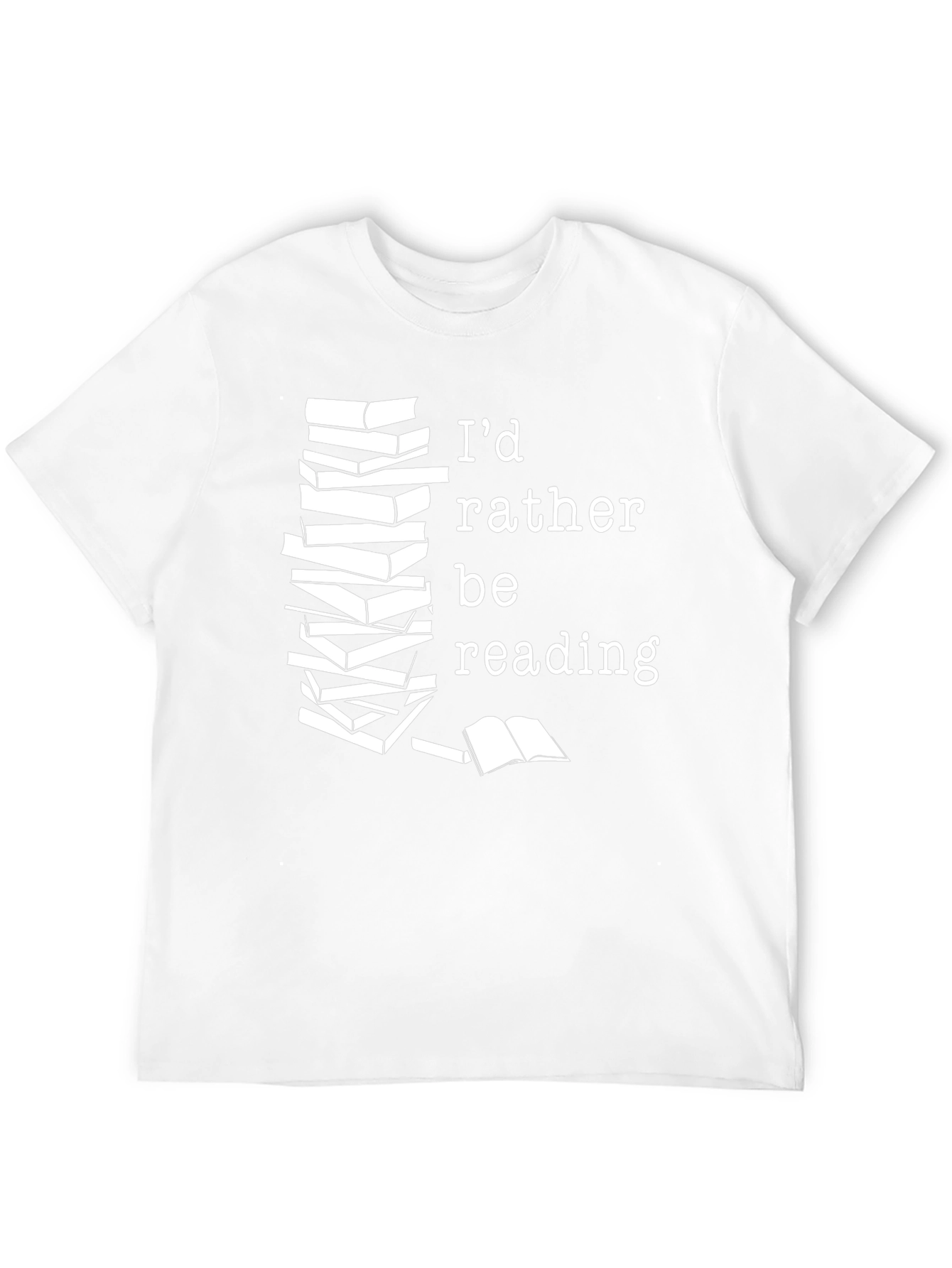 Id Rather Be Reading Black T-Shirt
