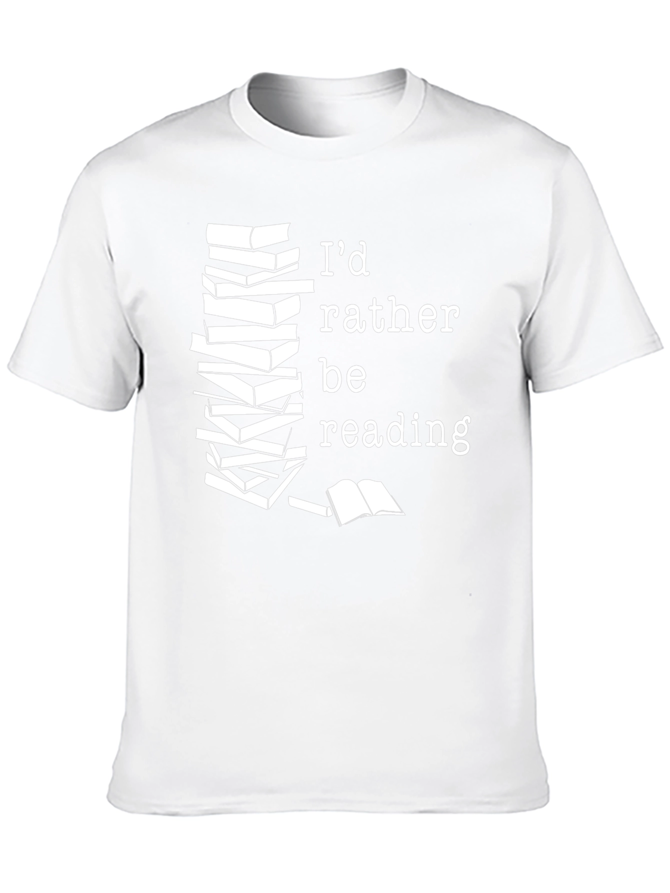 Id Rather Be Reading Black T-Shirt
