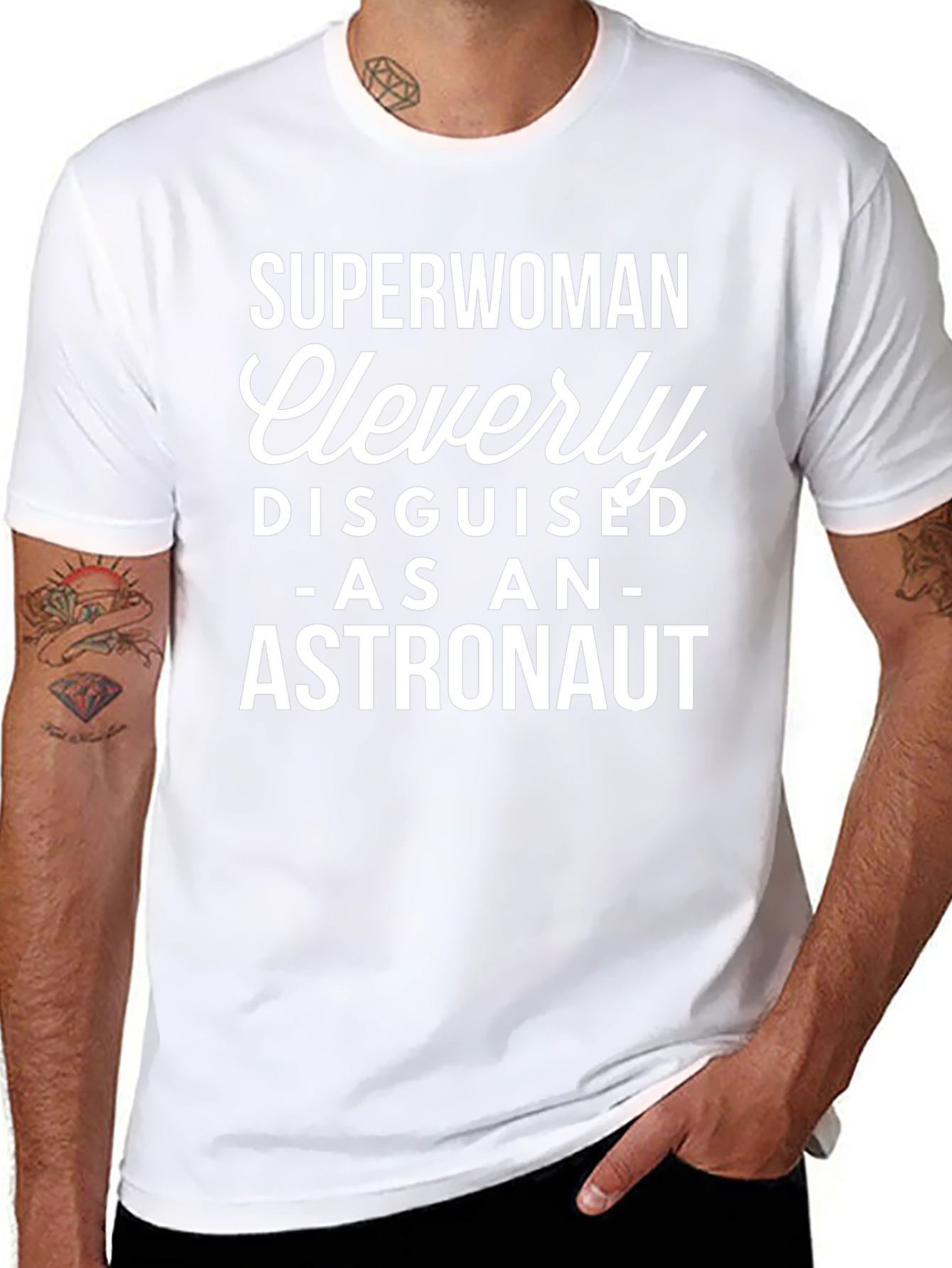 Superwoman Astronaut Novelty Graphic Tee