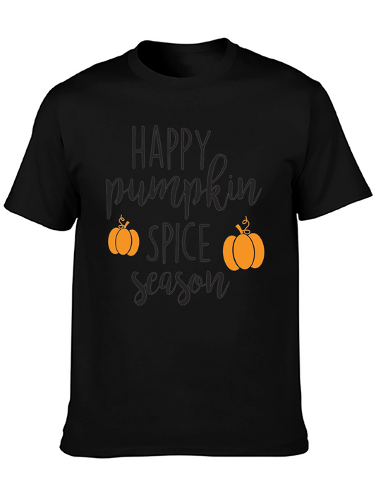 Happy Pumpkin Spice Season Black T-Shirt